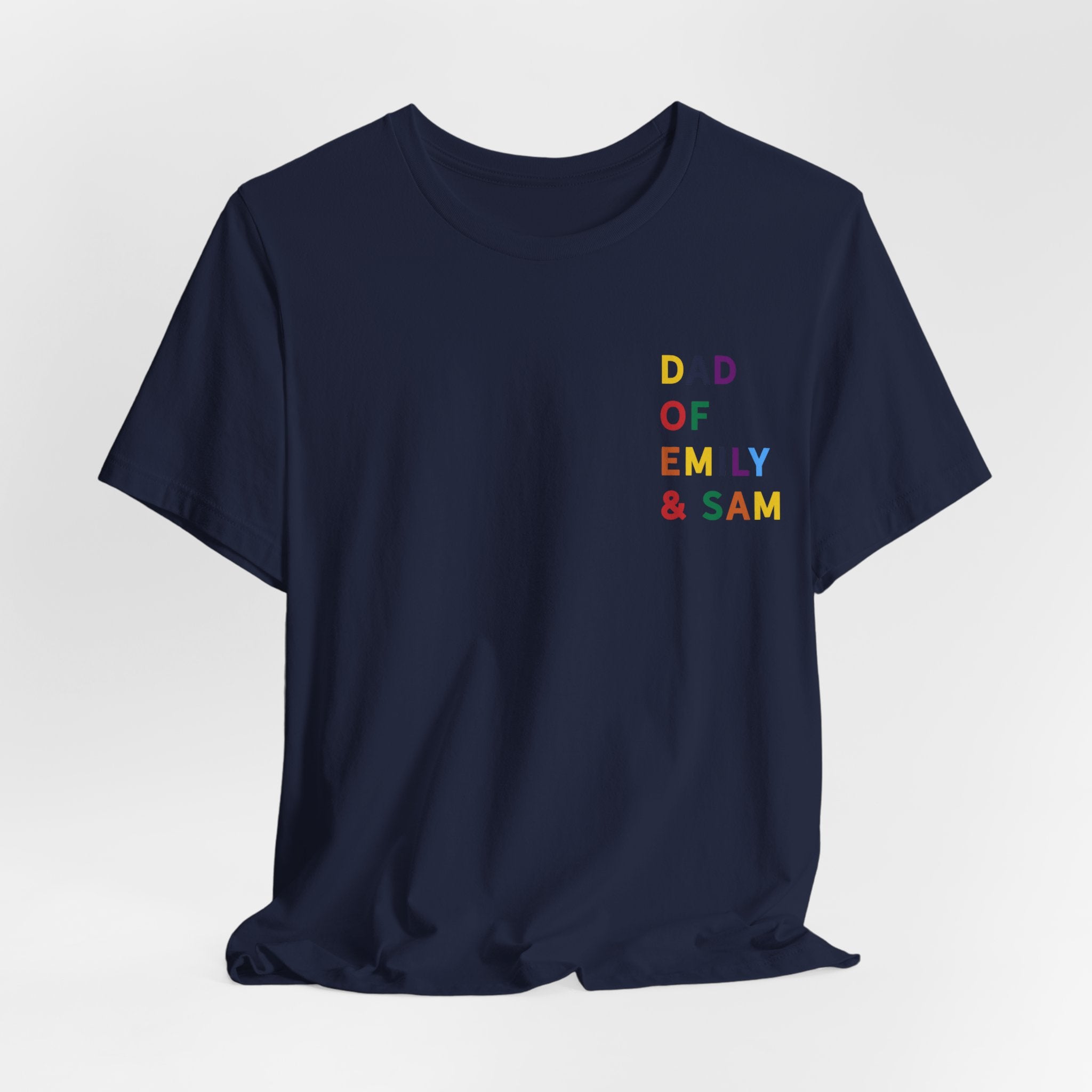 AUS - T-Shirt Dad of multicolored name daddy