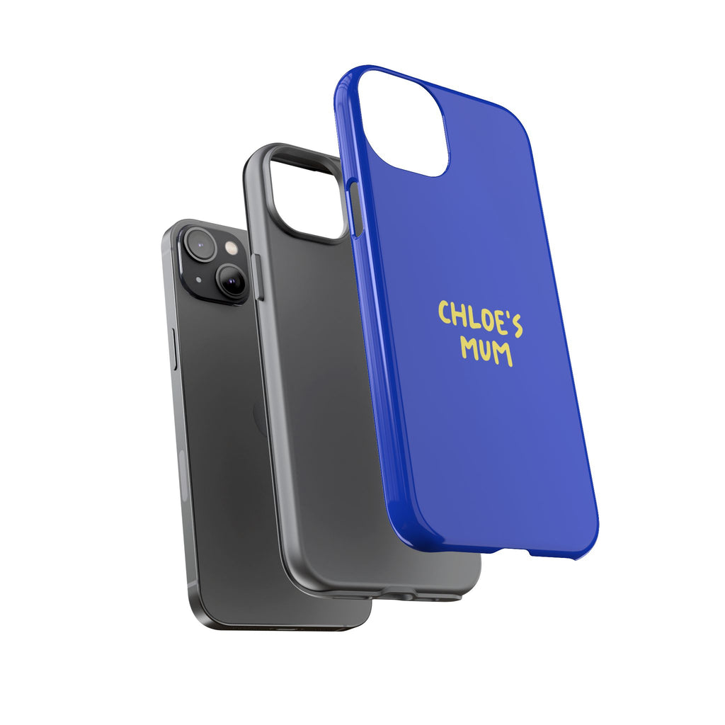 Phone Case Blue color with custom text