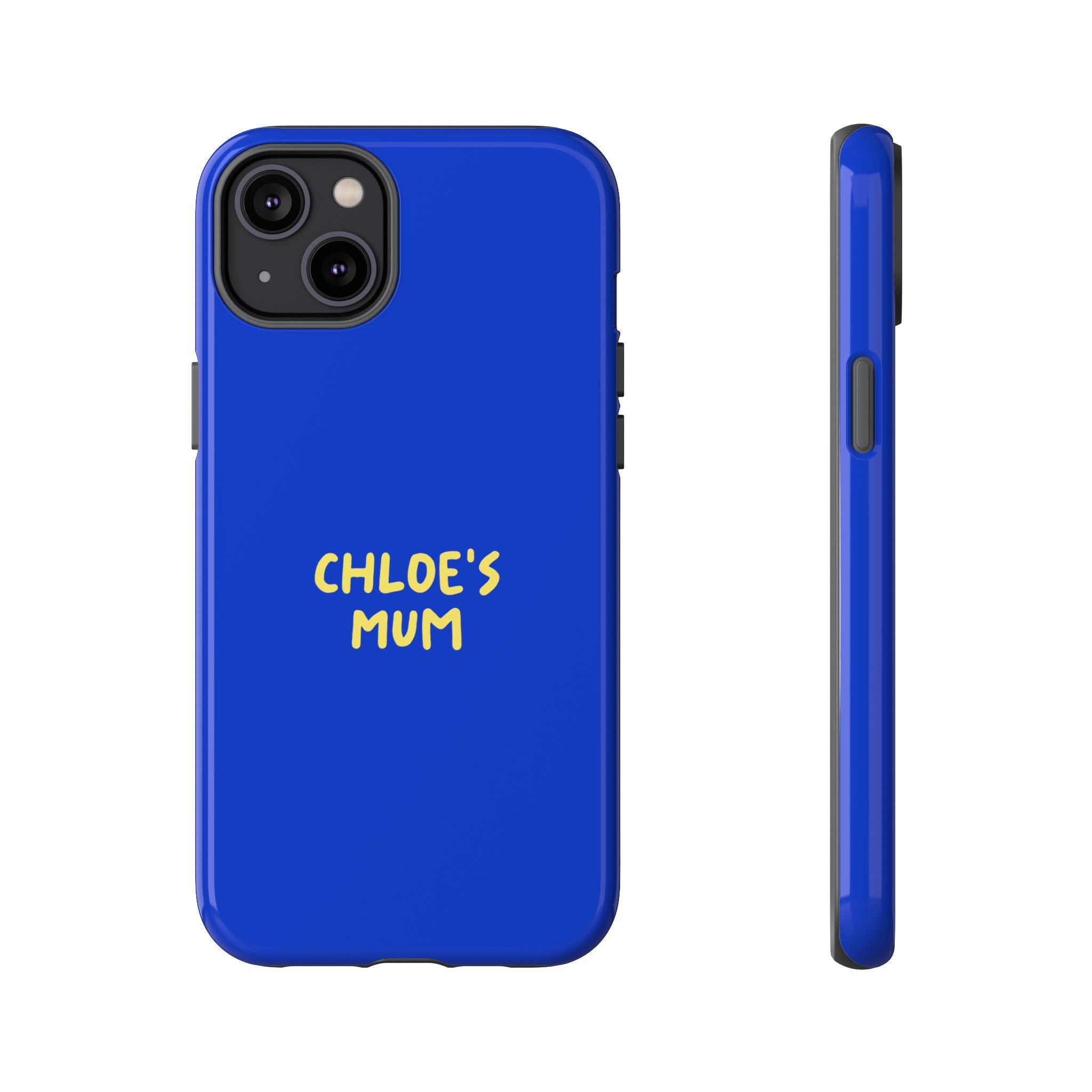 Phone Case Blue color with custom text