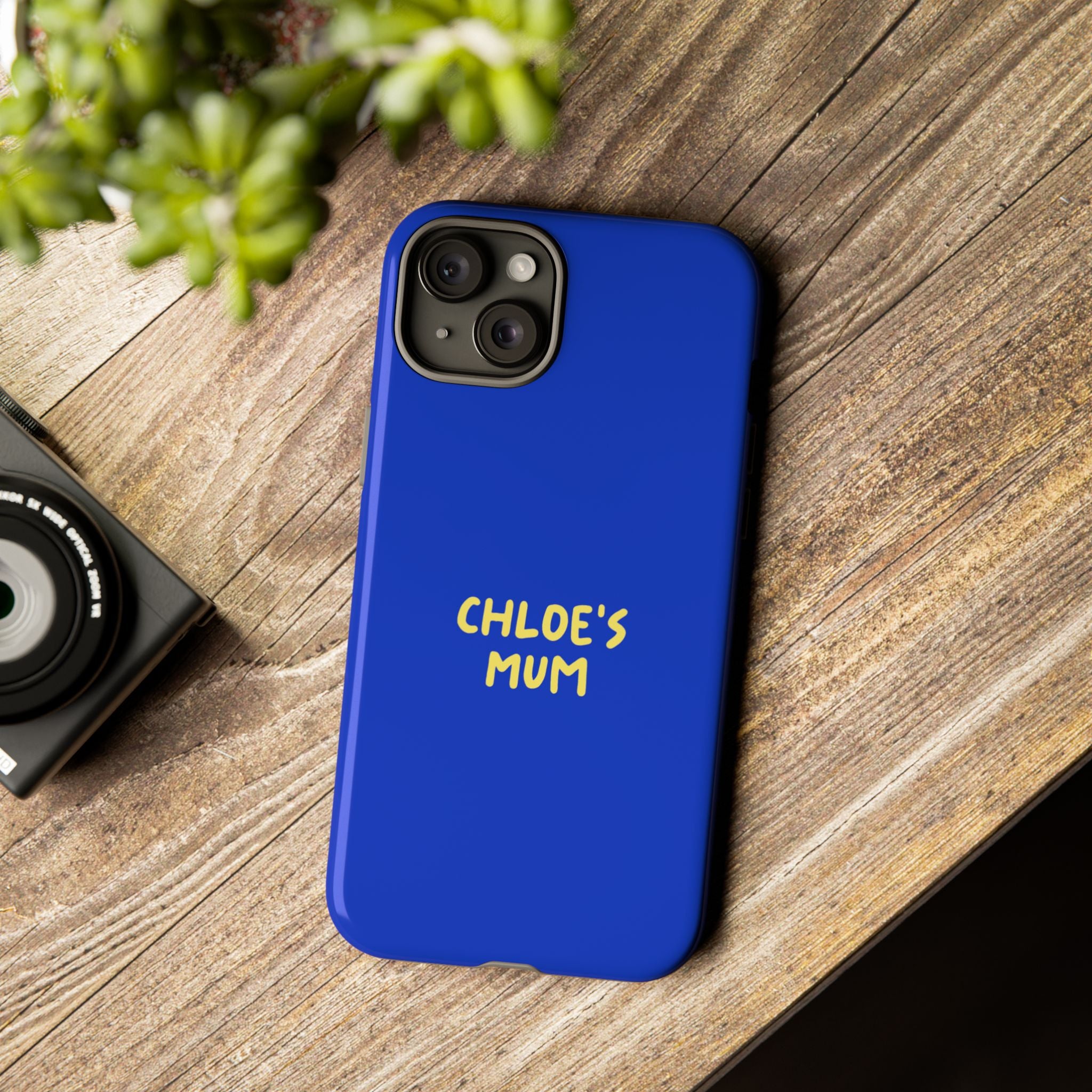 Phone Case Blue color with custom text