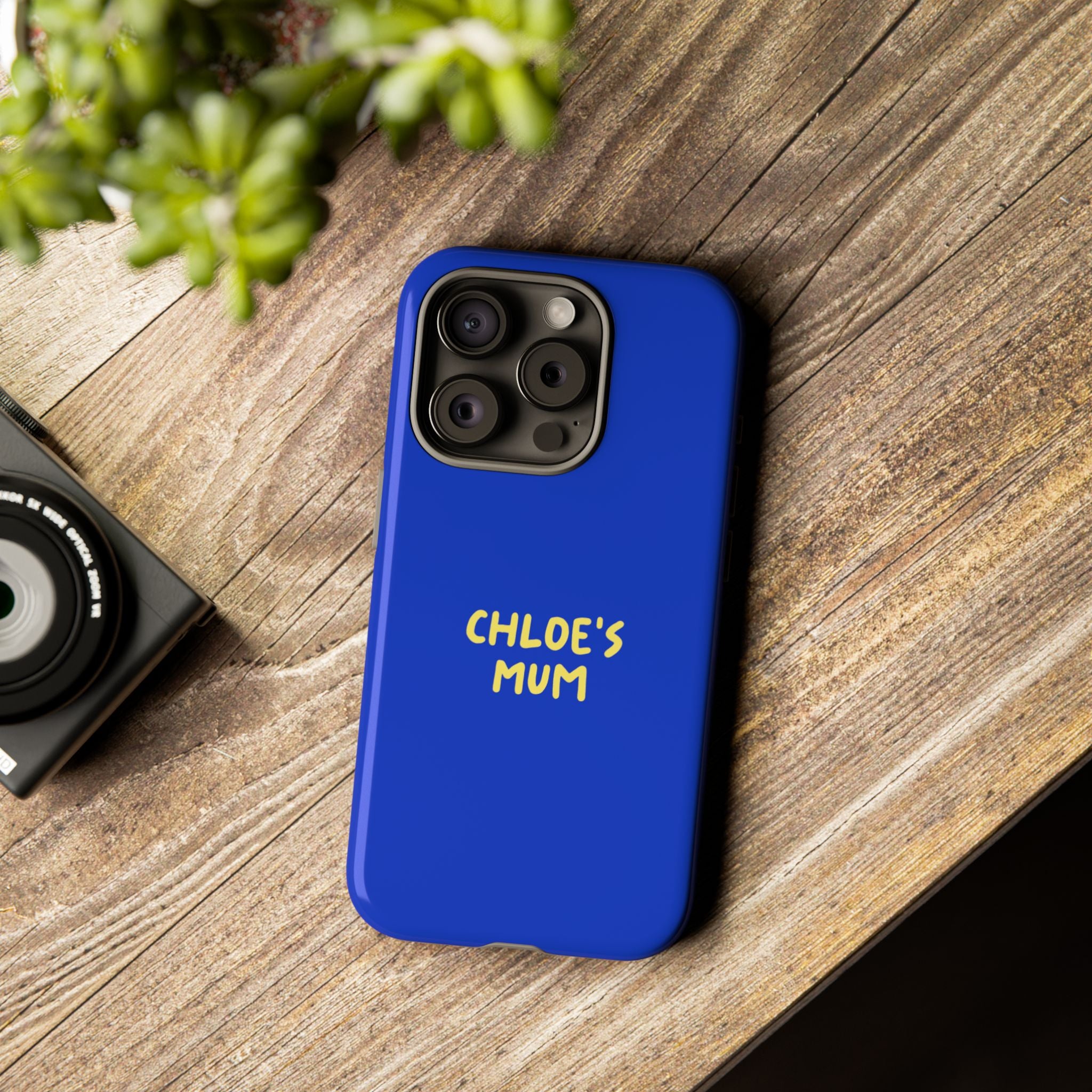 Phone Case Blue color with custom text
