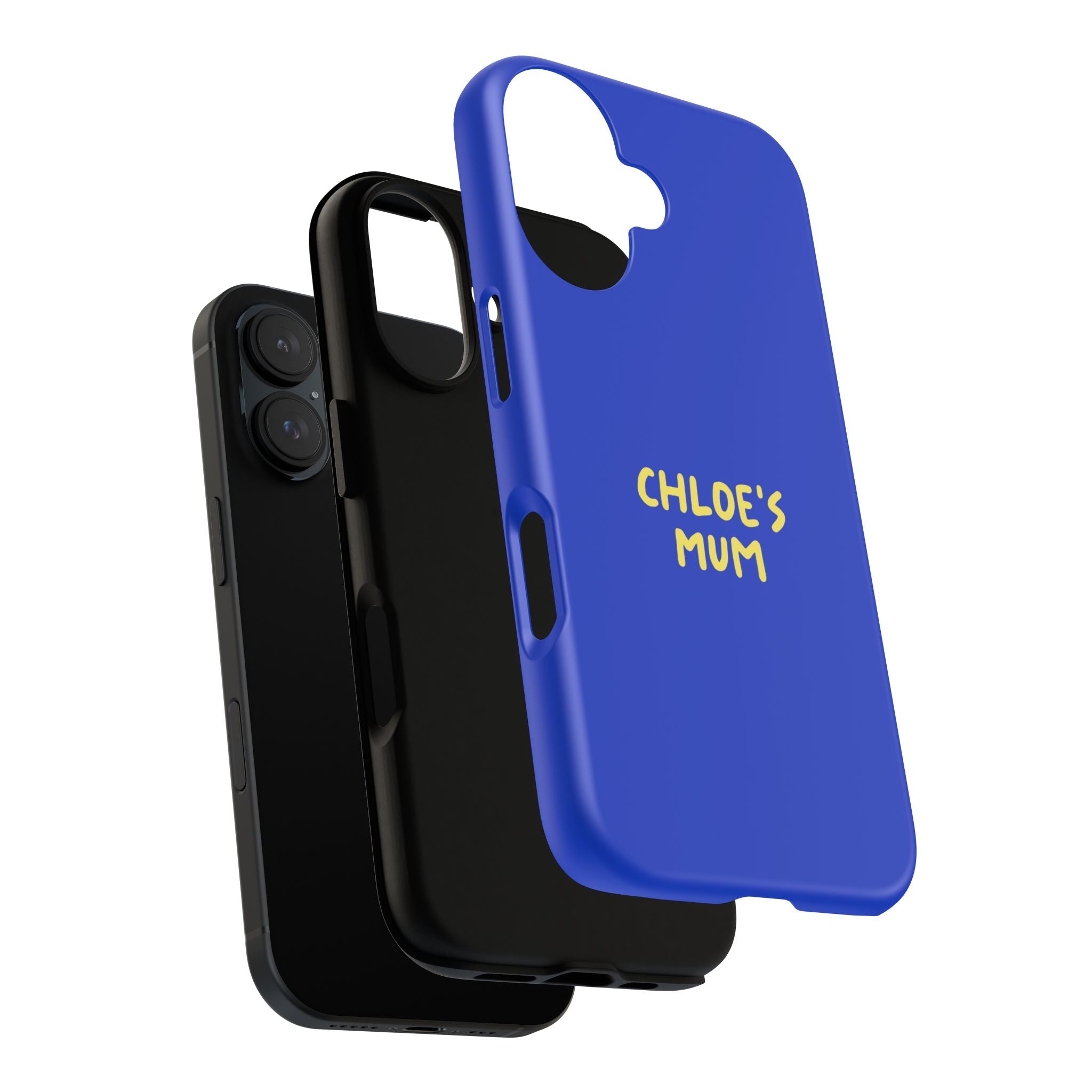 Phone Case Blue color with custom text