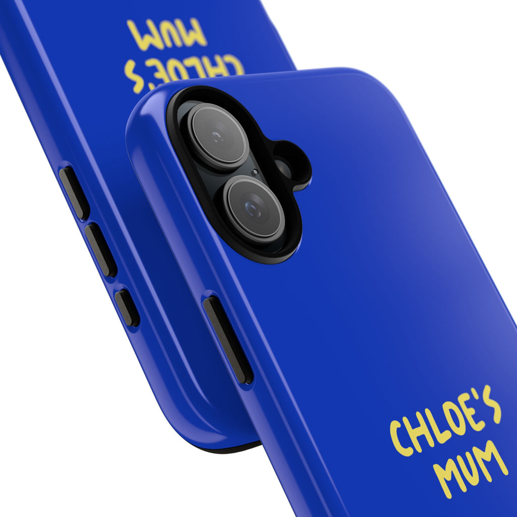 Phone Case Blue color with custom text
