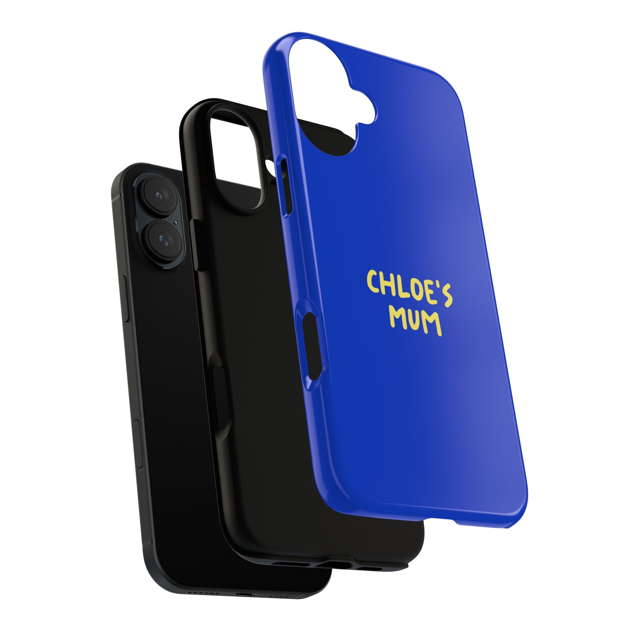 Phone Case Blue color with custom text