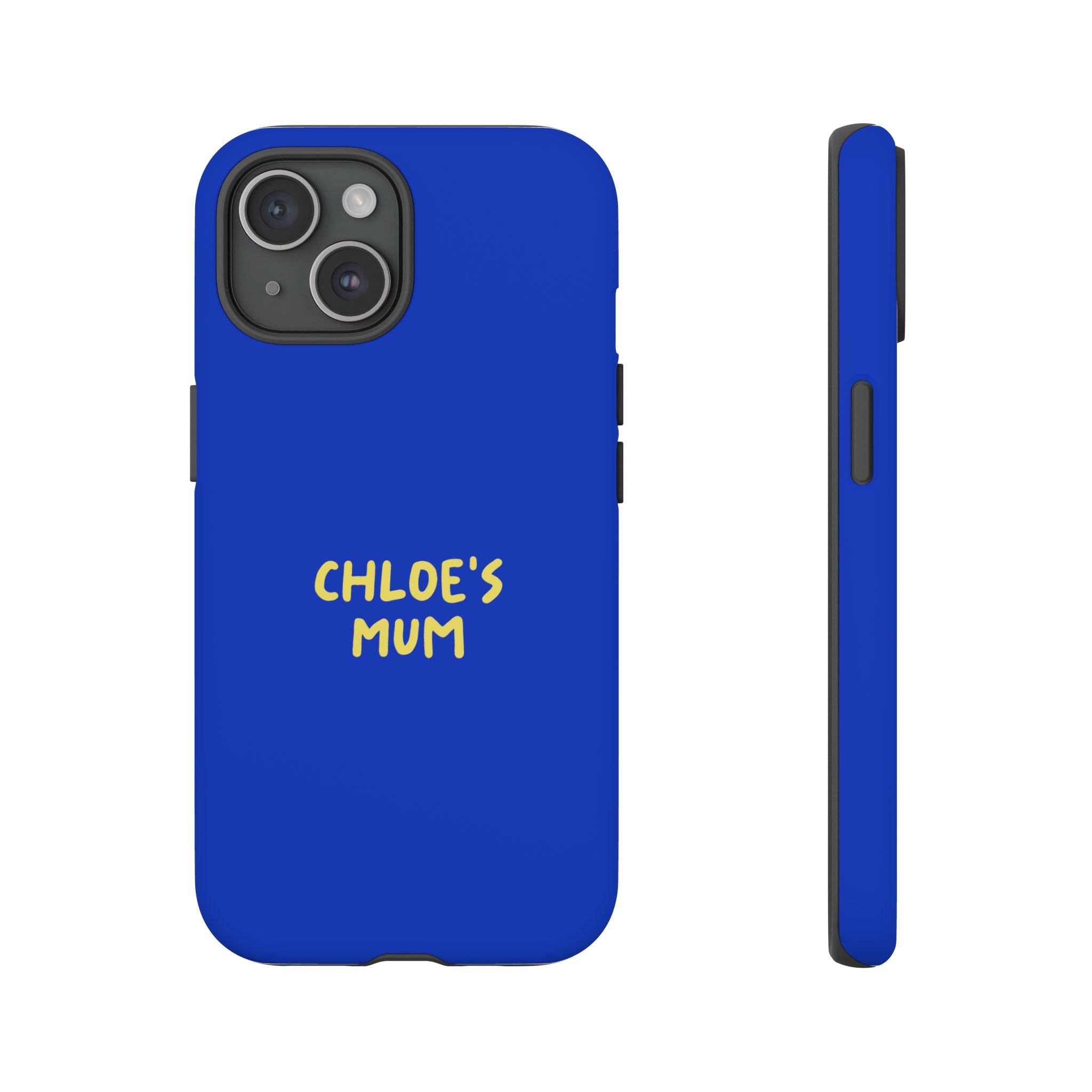 Phone Case Blue color with custom text