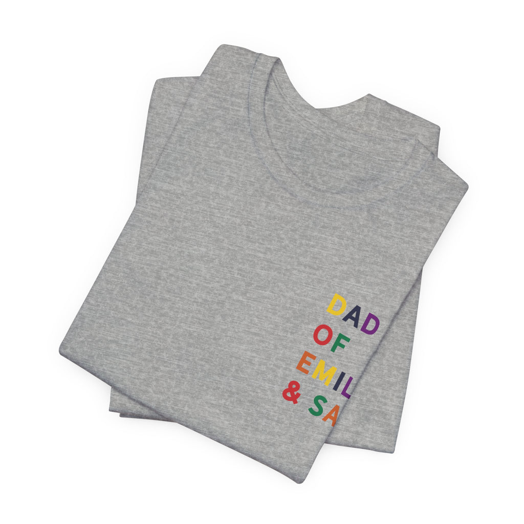 AUS - T-Shirt Dad of multicolored name daddy