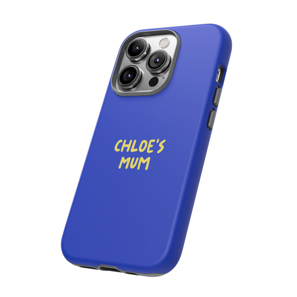 Phone Case Blue color with custom text