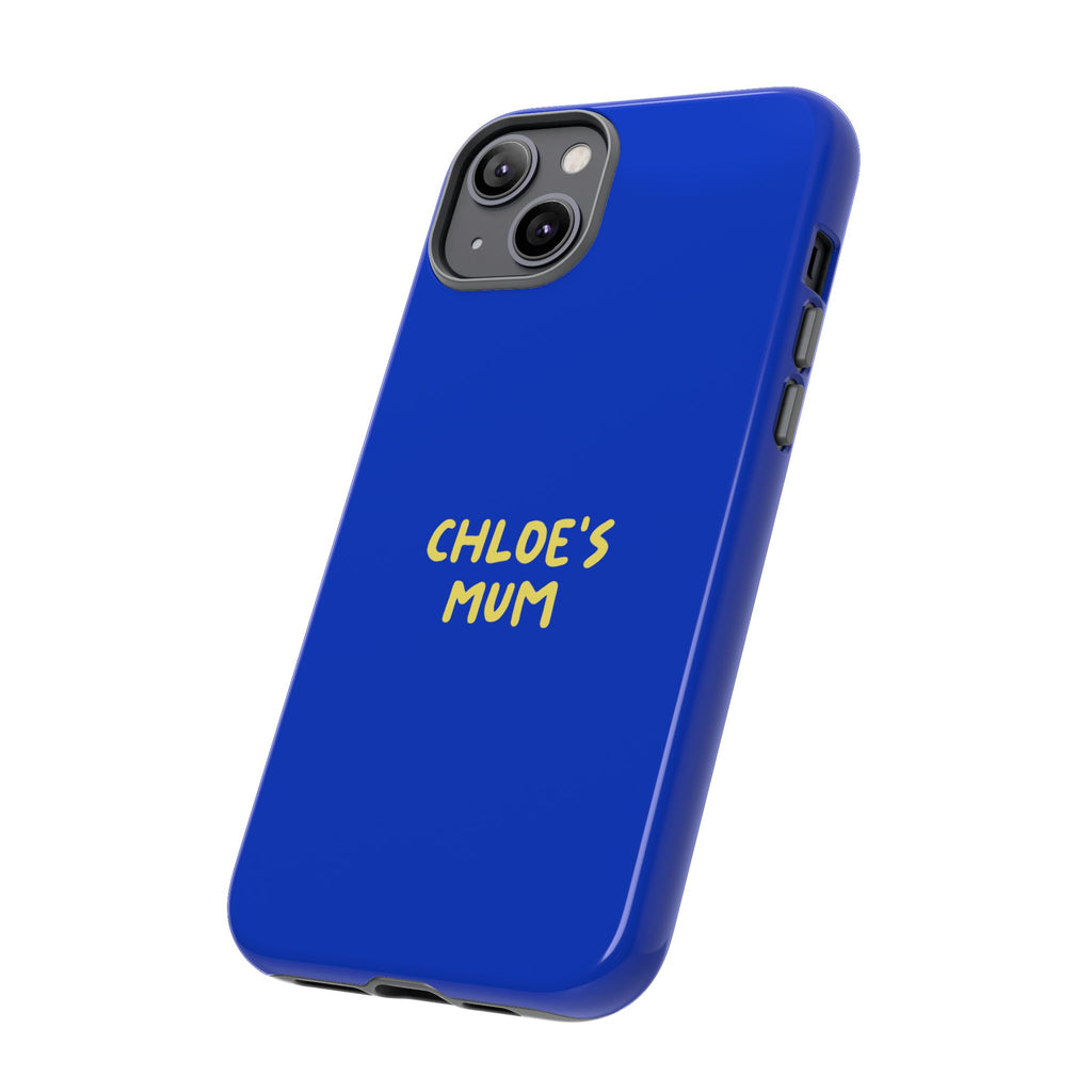 Phone Case Blue color with custom text