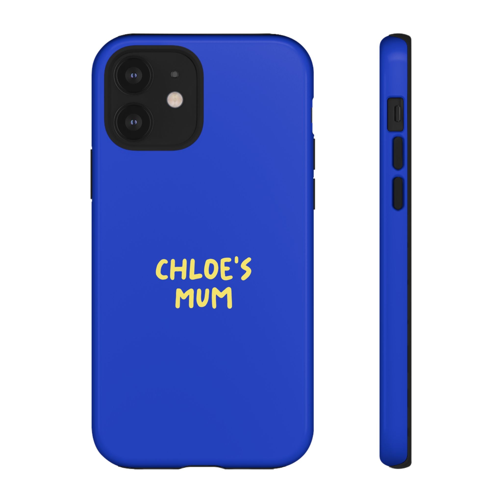 Phone Case Blue color with custom text