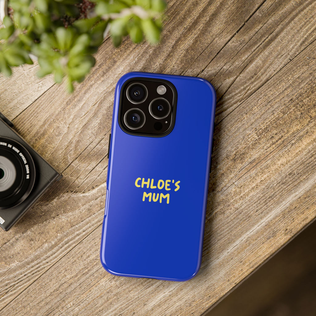 Phone Case Blue color with custom text