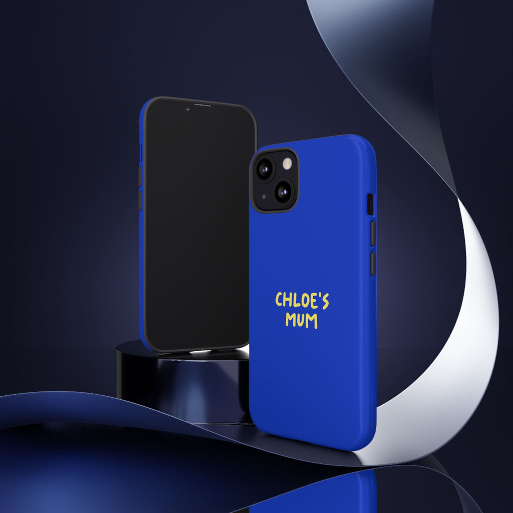 Phone Case Blue color with custom text