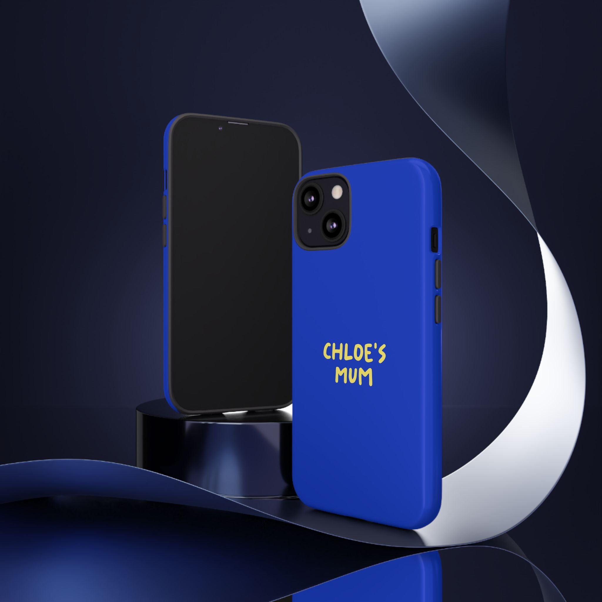 Phone Case Blue color with custom text