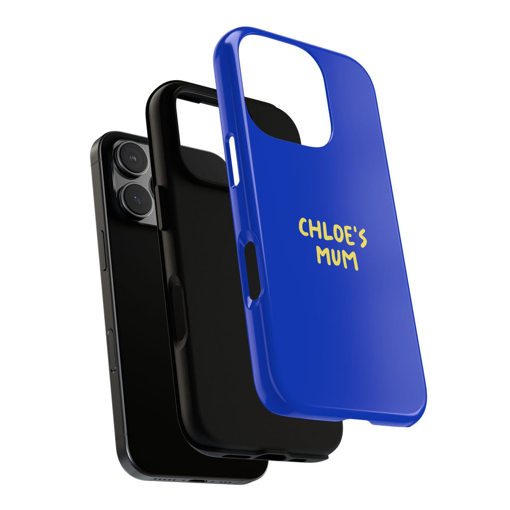 Phone Case Blue color with custom text