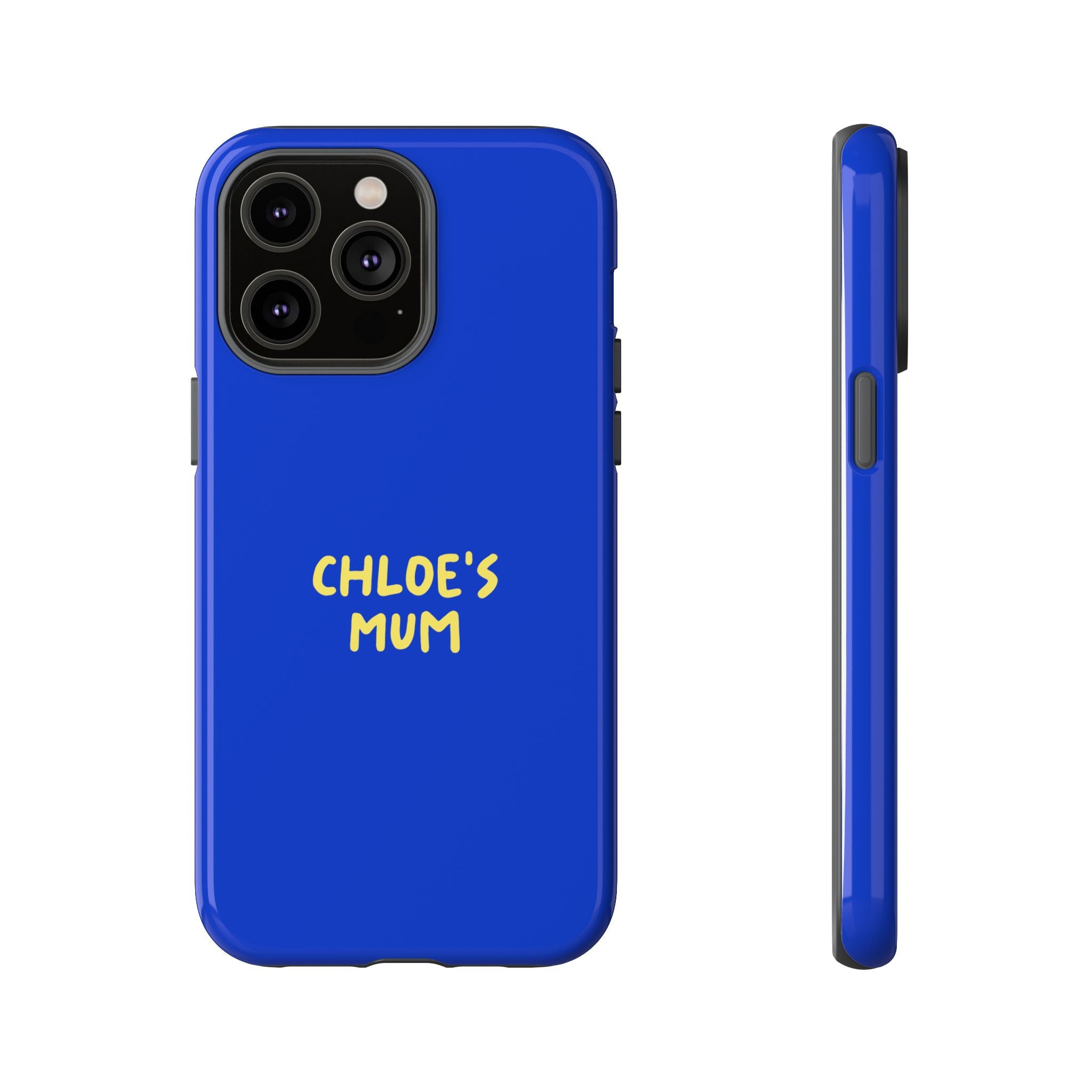 Phone Case Blue color with custom text
