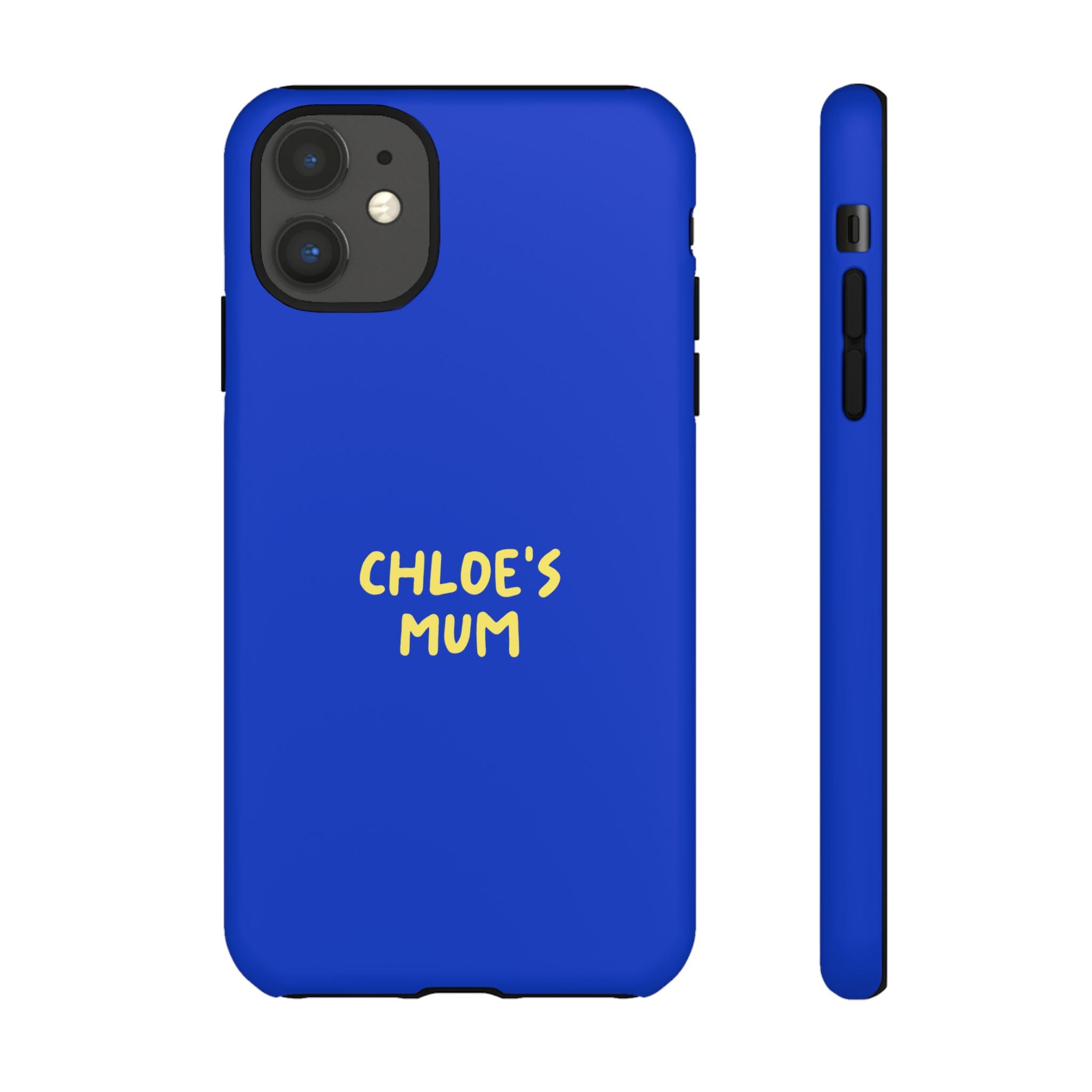 Phone Case Blue color with custom text