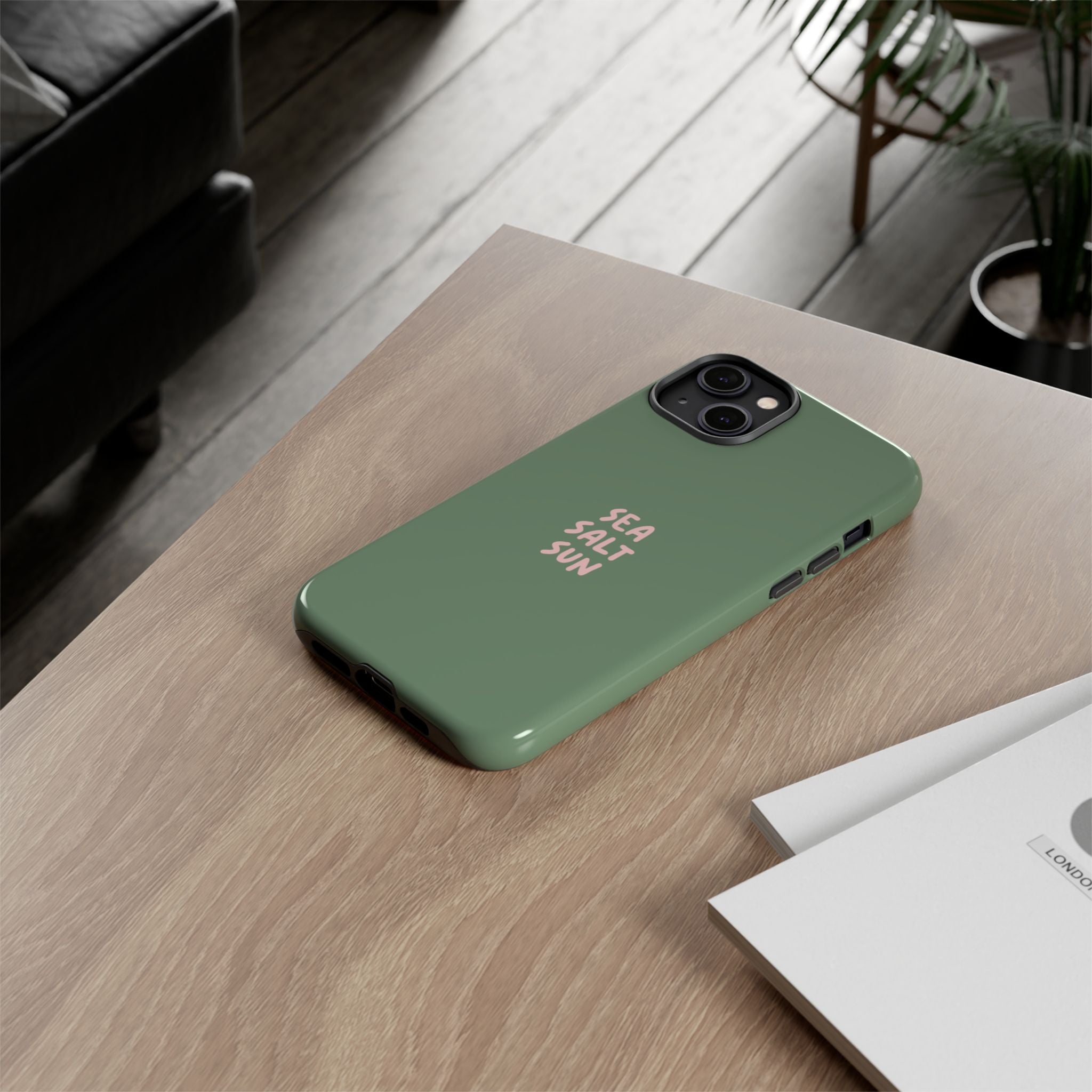 AUS - Phone Case Green color with custom text