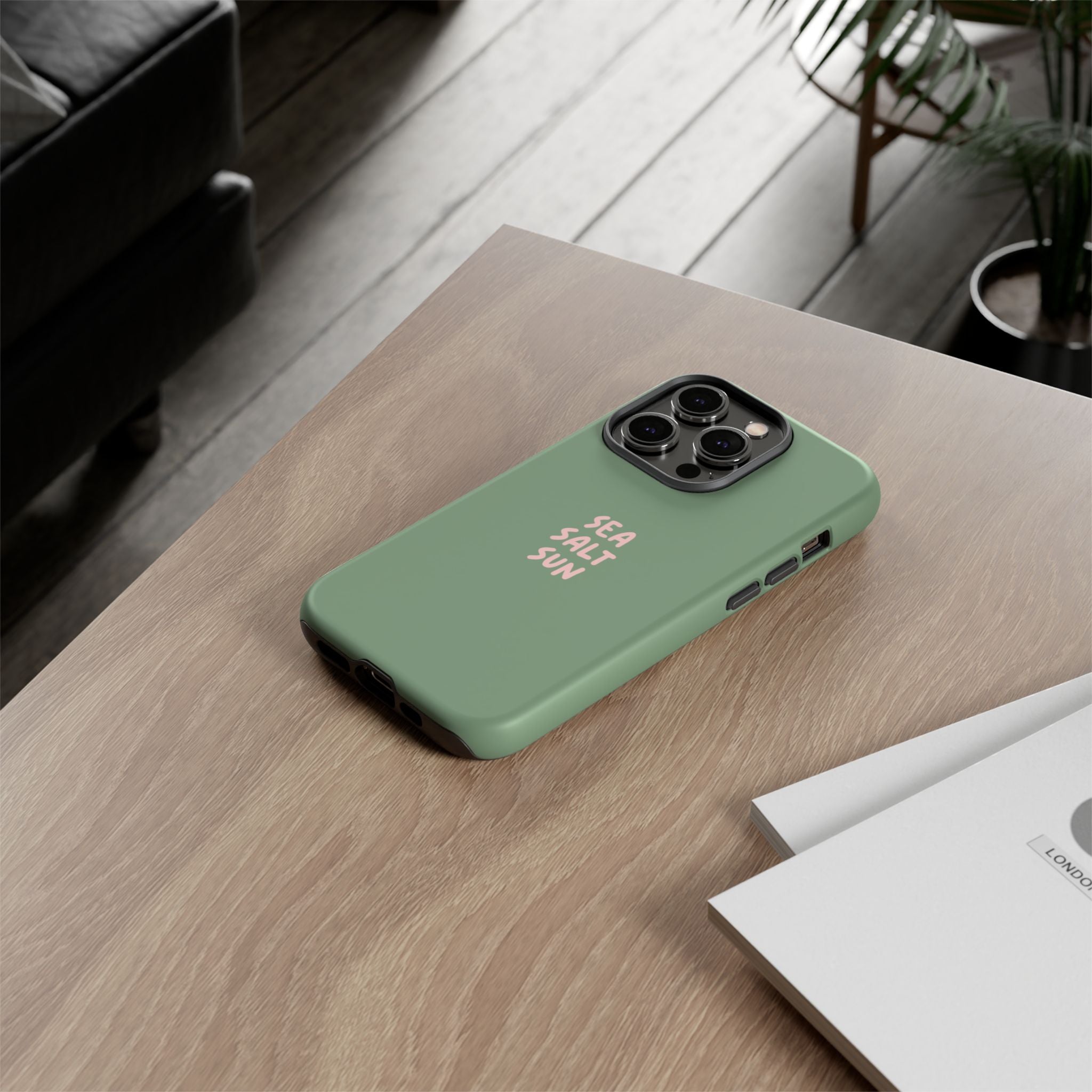AUS - Phone Case Green color with custom text
