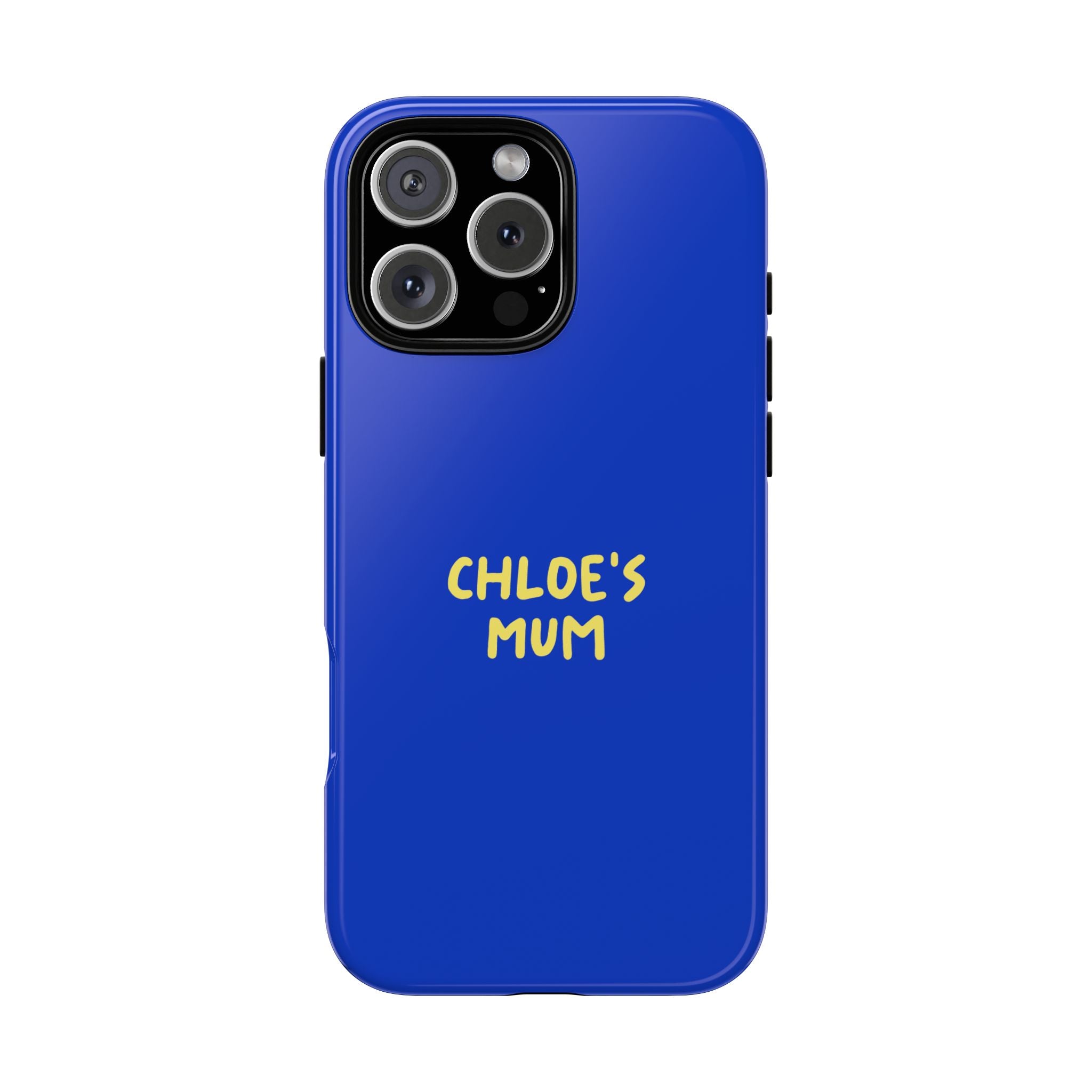 Phone Case Blue color with custom text