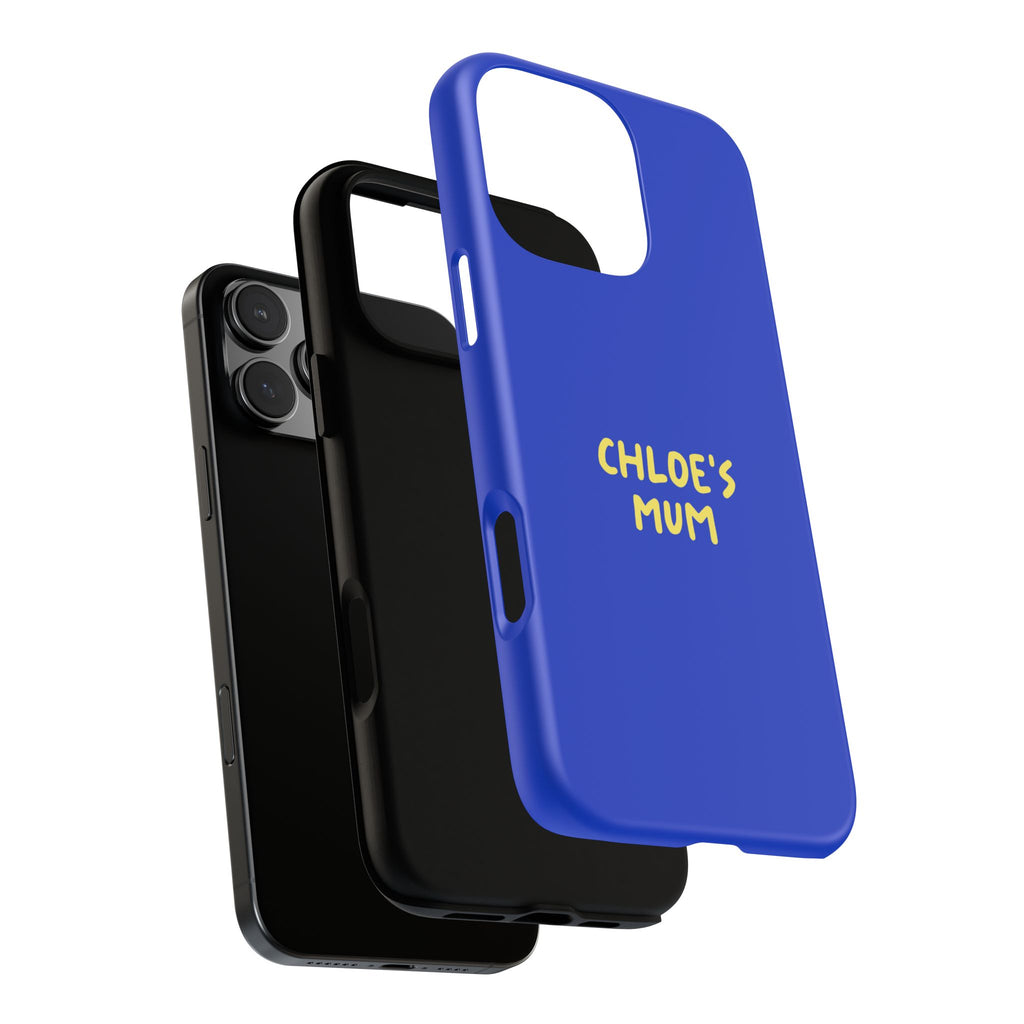 Phone Case Blue color with custom text