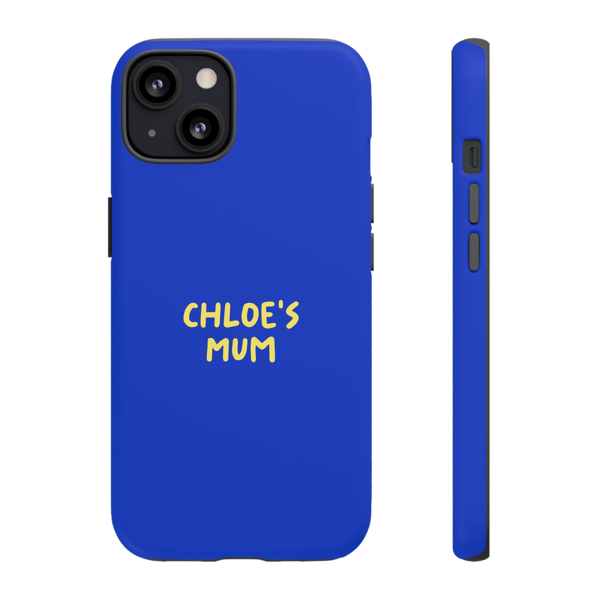 Phone Case Blue color with custom text