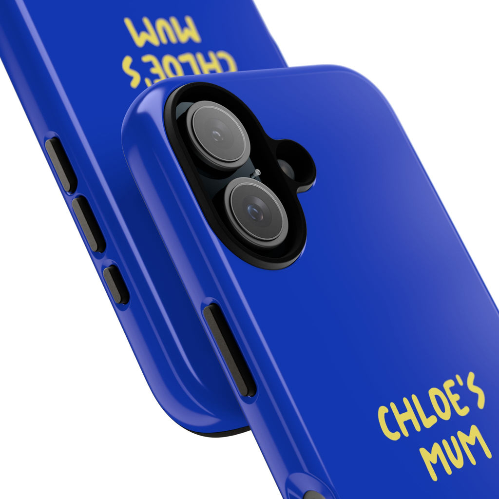 Phone Case Blue color with custom text