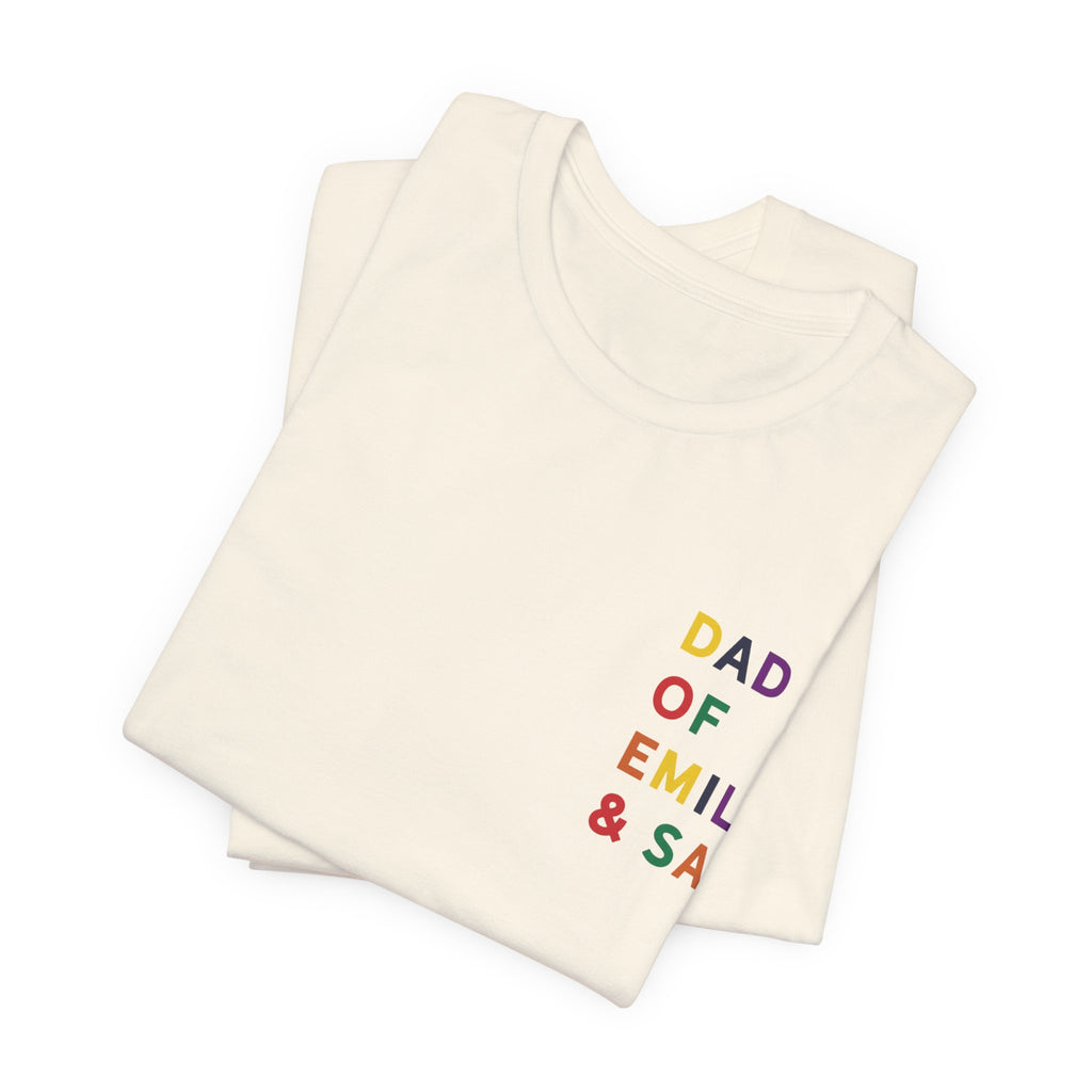 AUS - T-Shirt Dad of multicolored name daddy