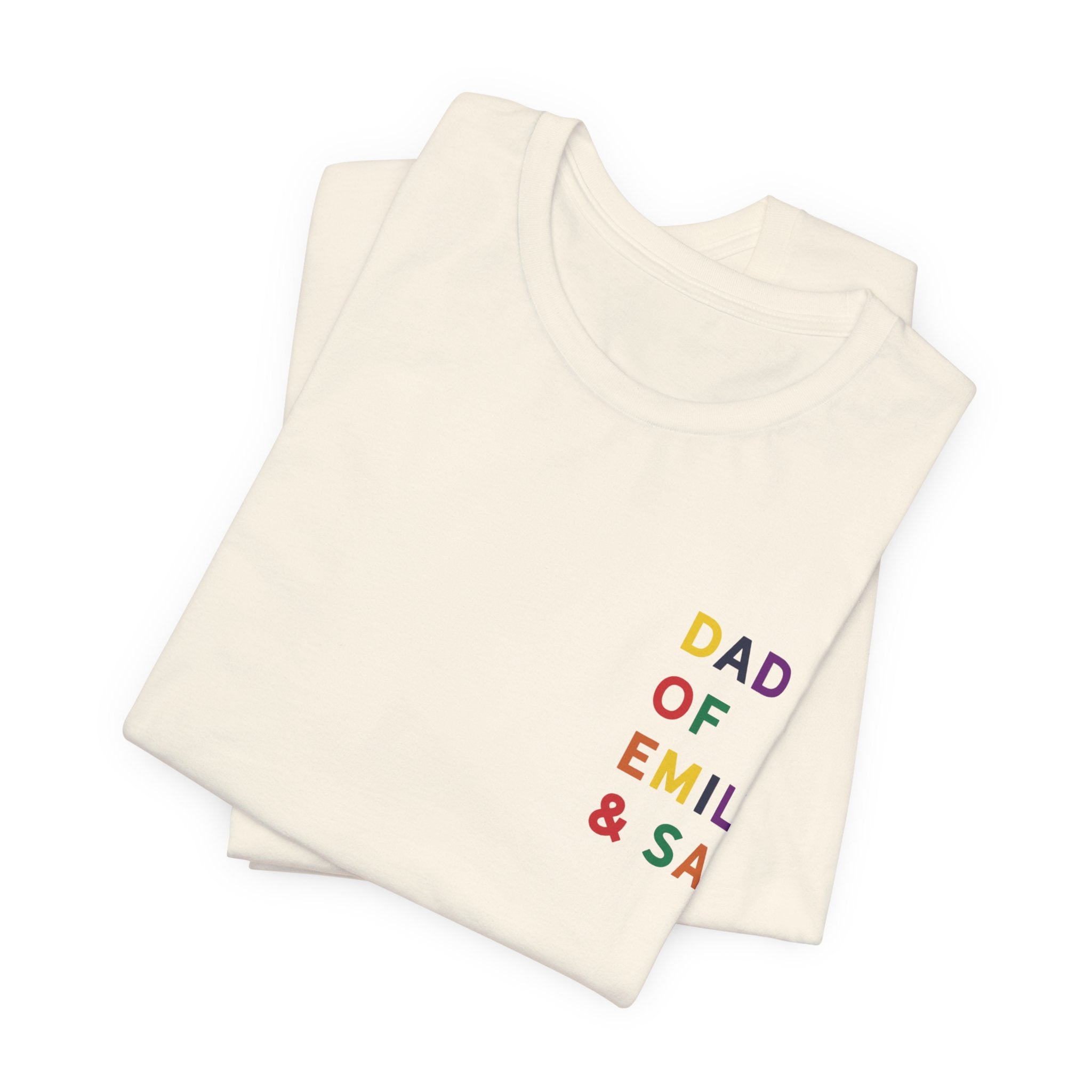 AUS - T-Shirt Dad of multicolored name daddy