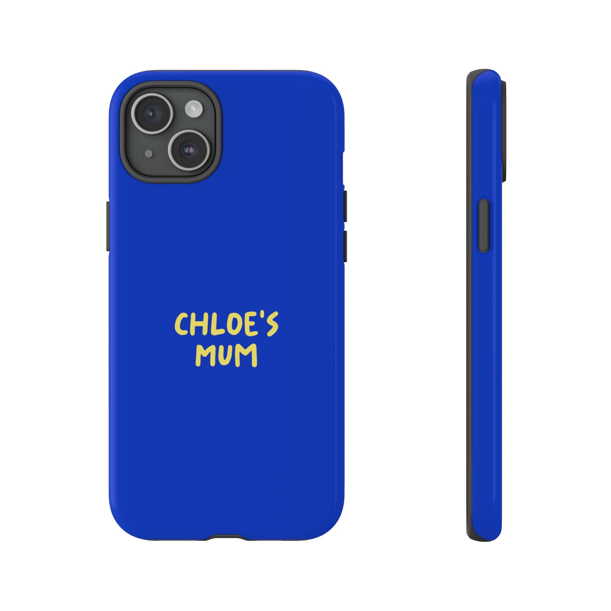 Phone Case Blue color with custom text