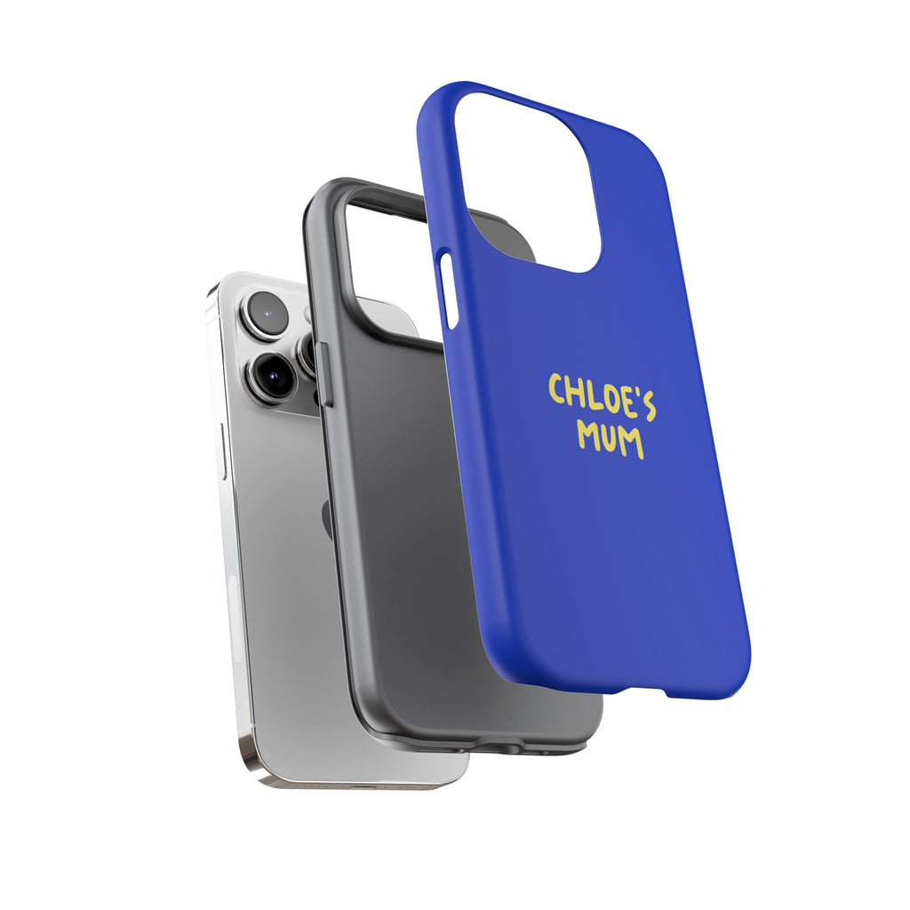 Phone Case Blue color with custom text