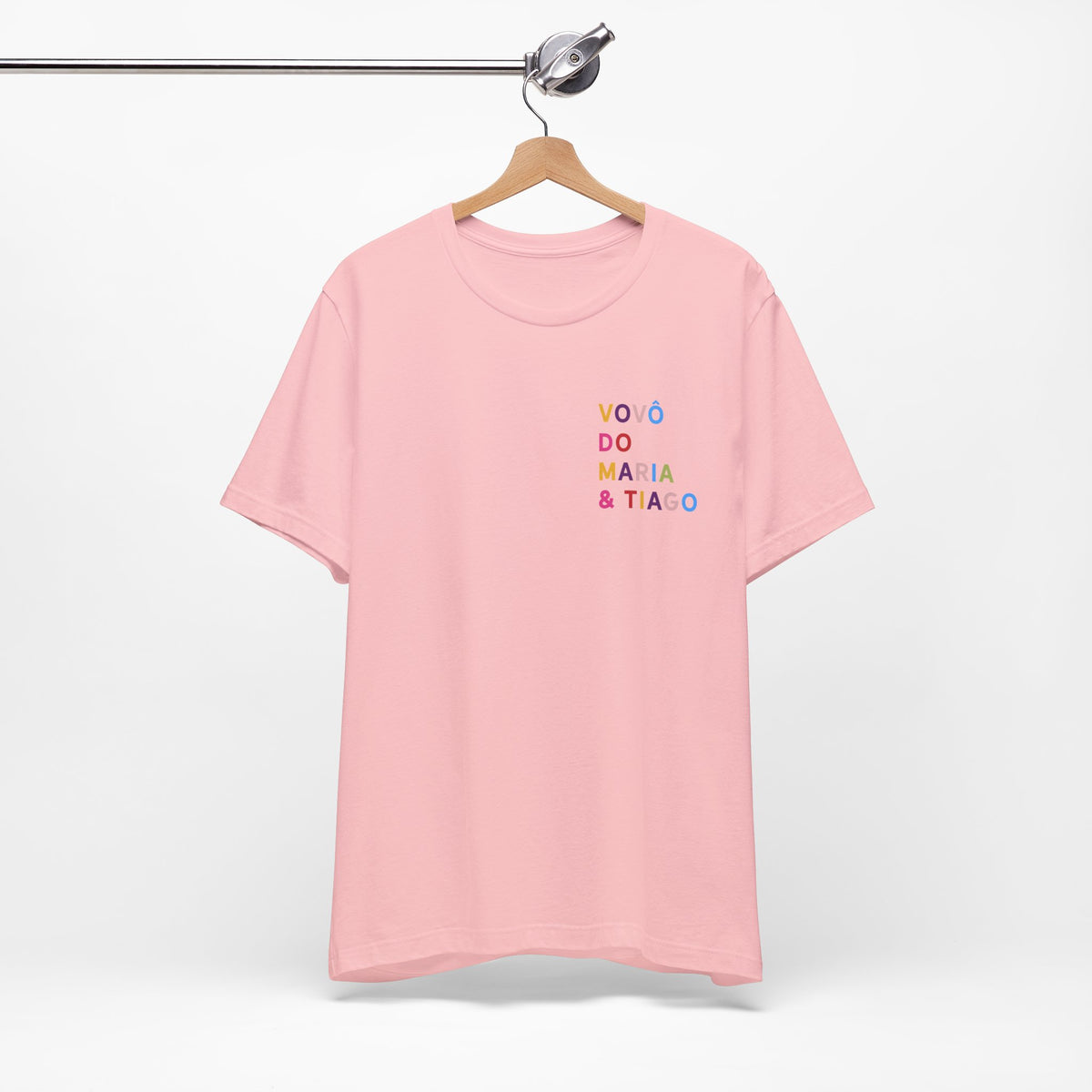 Camiseta Vovó de Nome Multicolorido