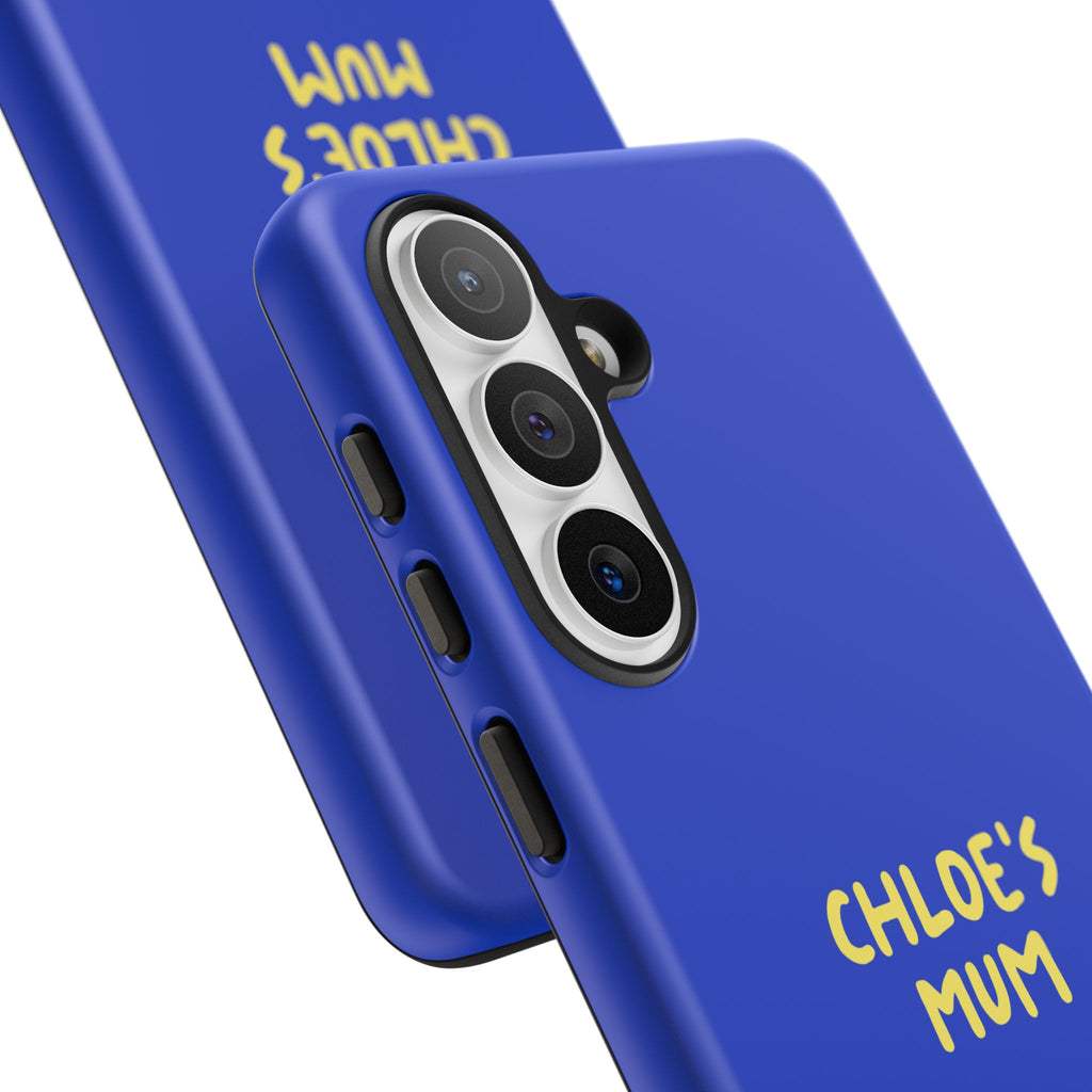 Phone Case Blue color with custom text