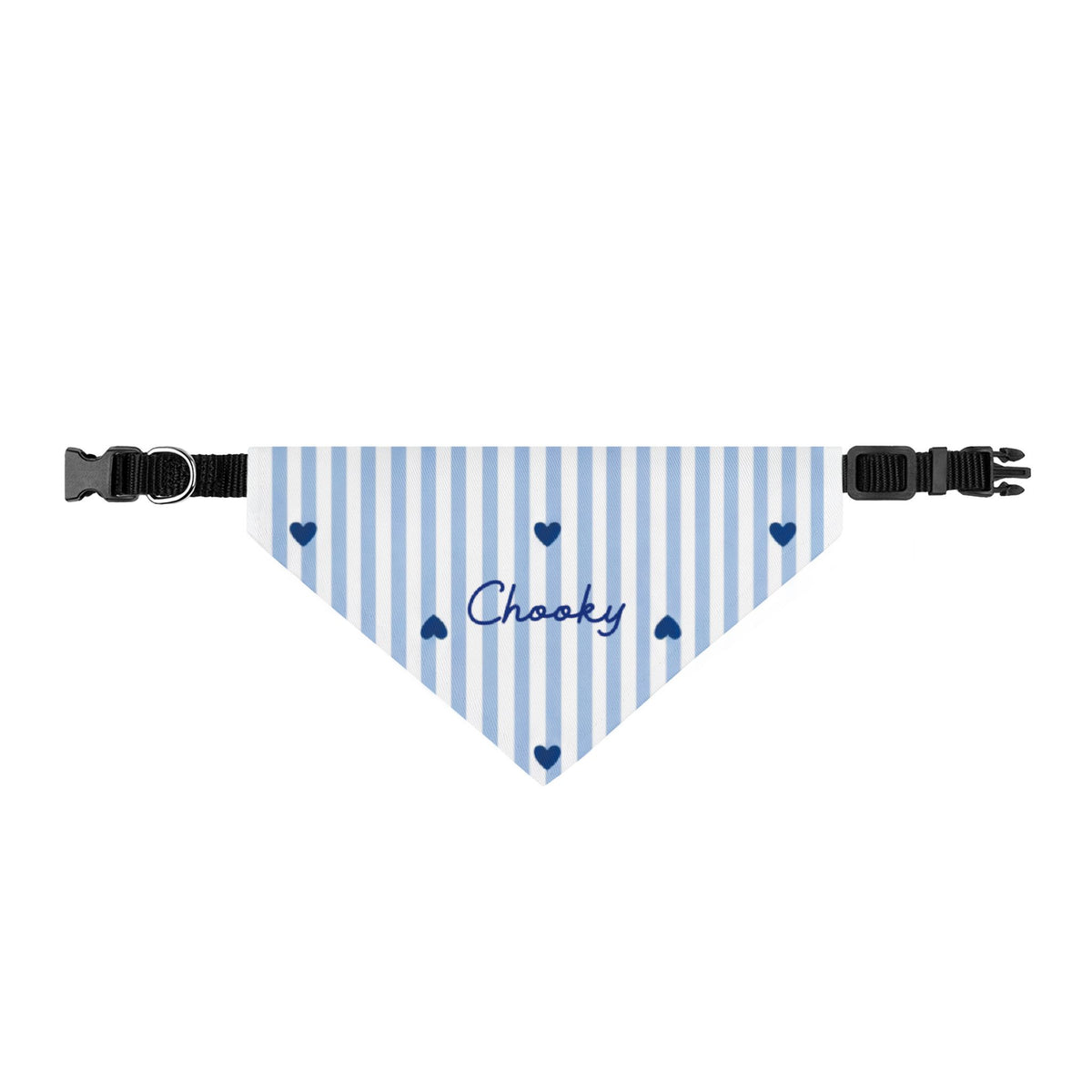 Heart Pattern Dog Bandana – Personalized