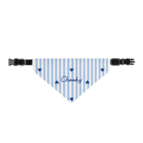 Heart Pattern Dog Bandana – Personalized