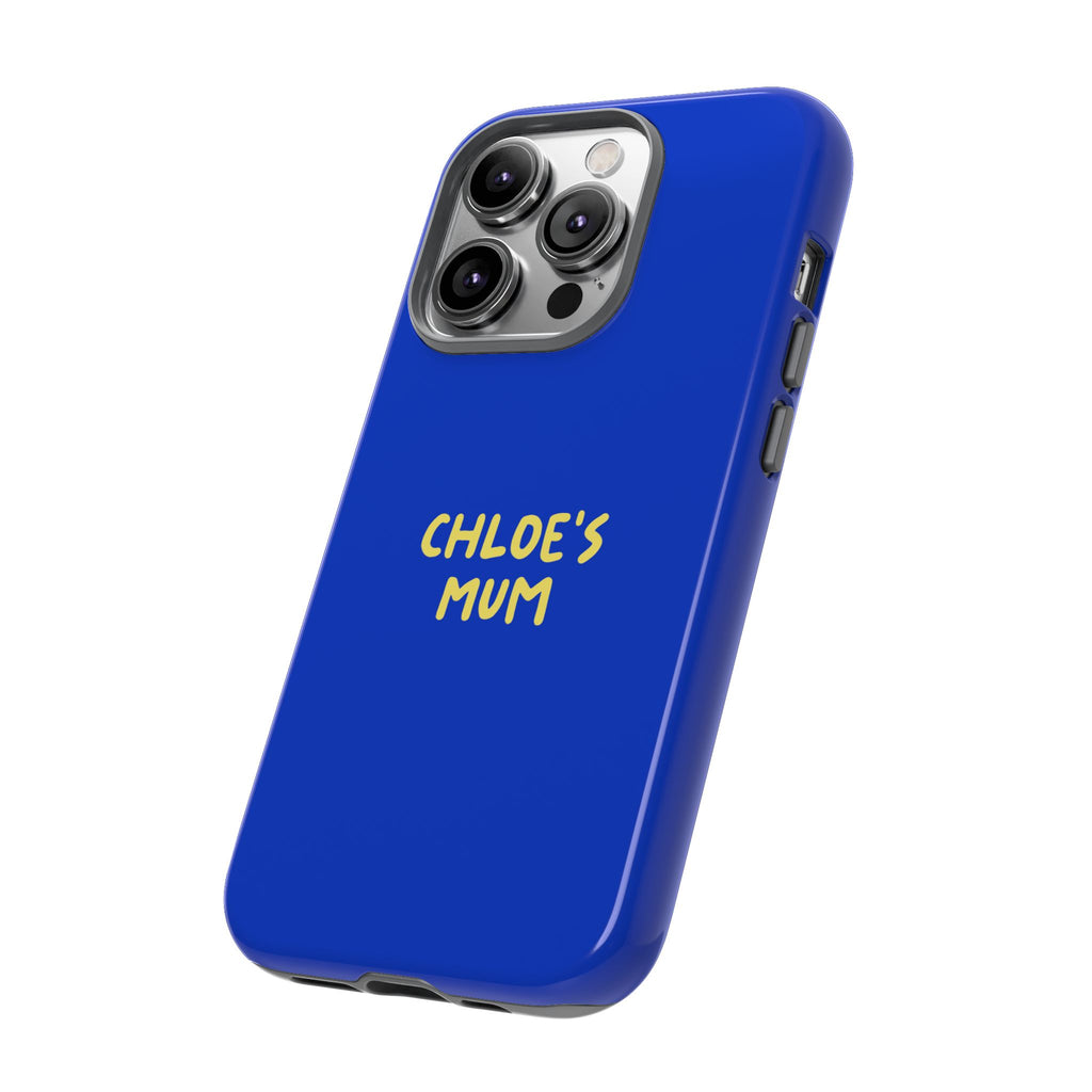 Phone Case Blue color with custom text