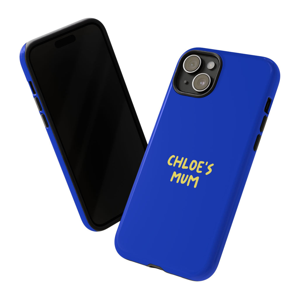 Phone Case Blue color with custom text