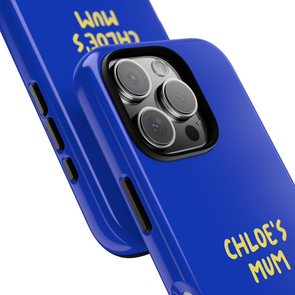 Phone Case Blue color with custom text