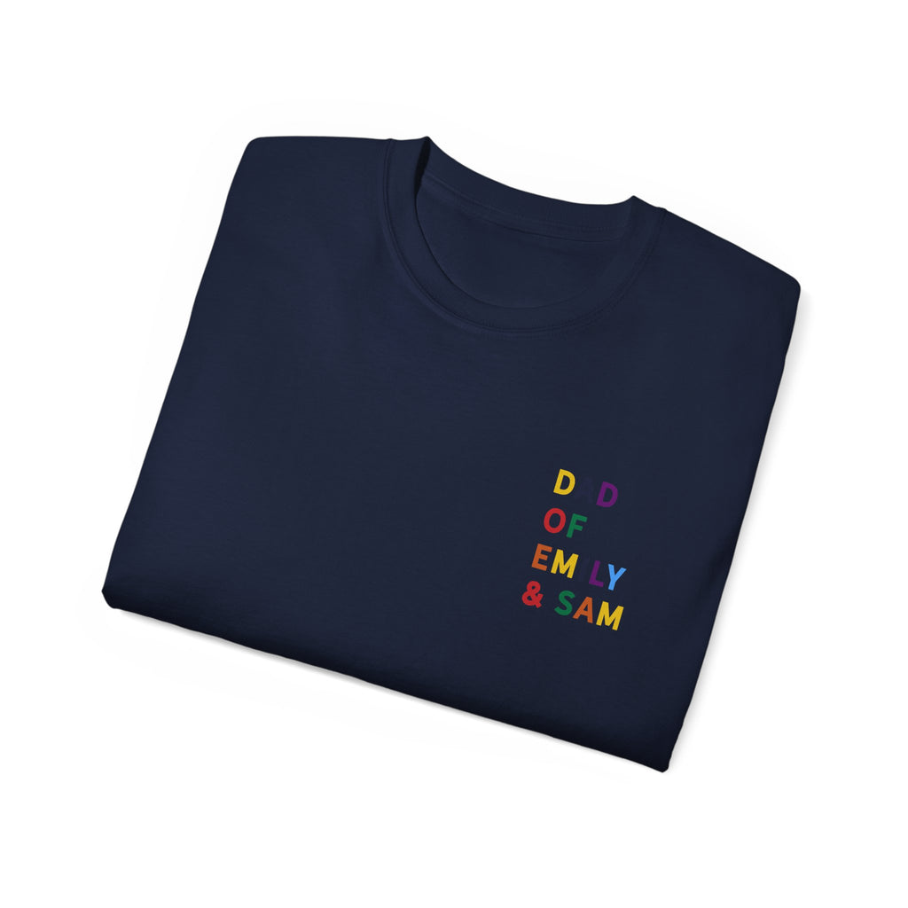 AUS - T-Shirt Dad of multicolored name daddy