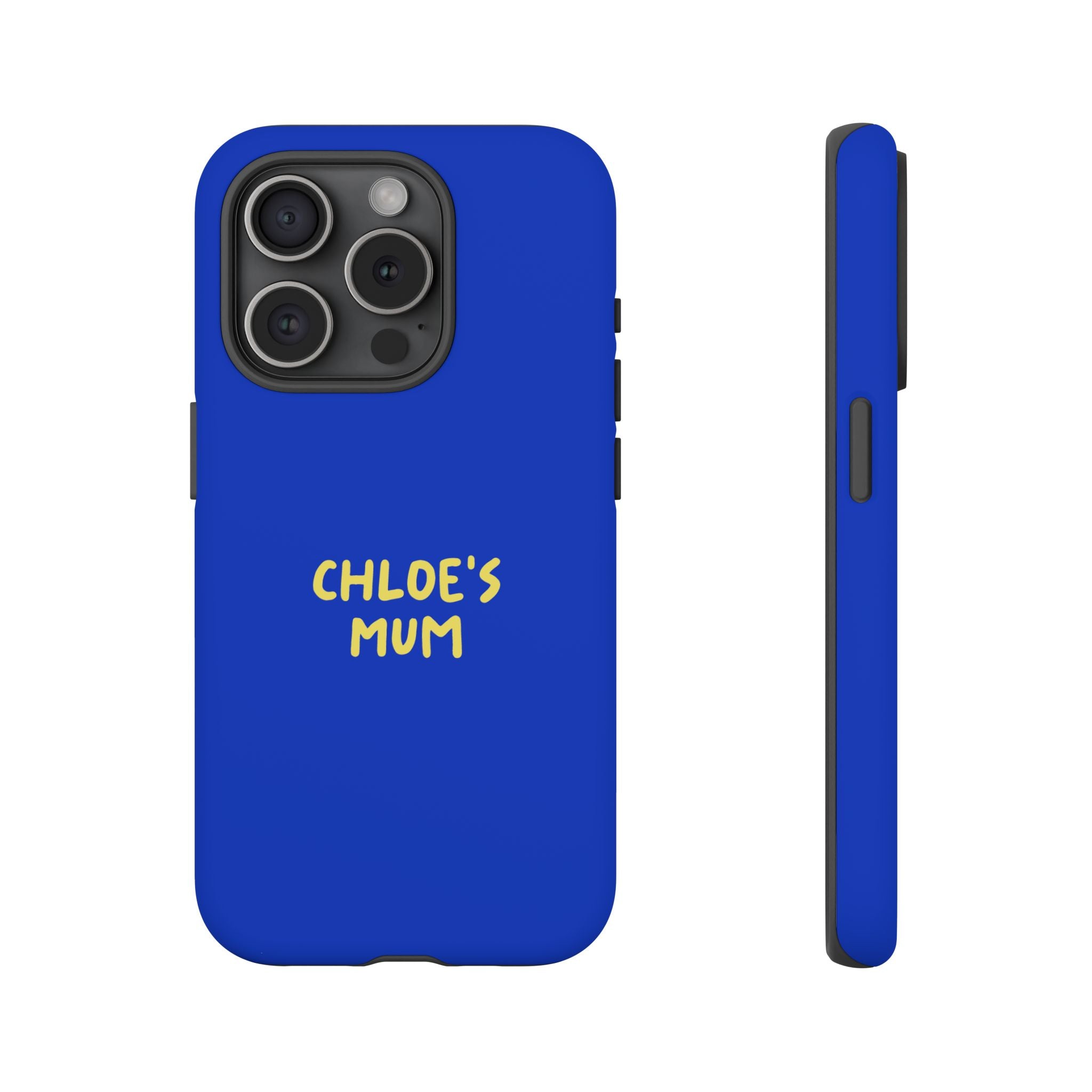 Phone Case Blue color with custom text
