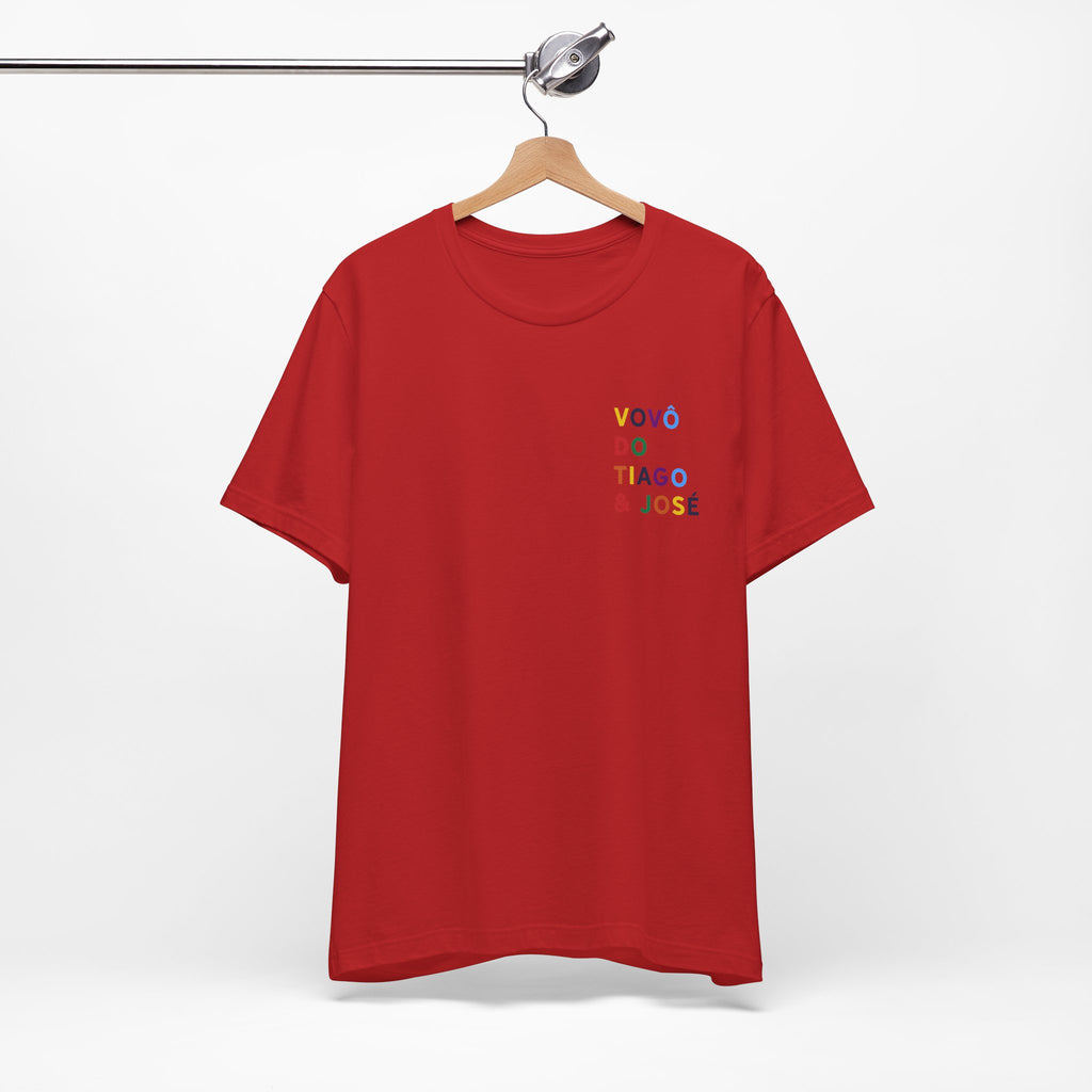 Camiseta Vovô de Nome Multicolorido