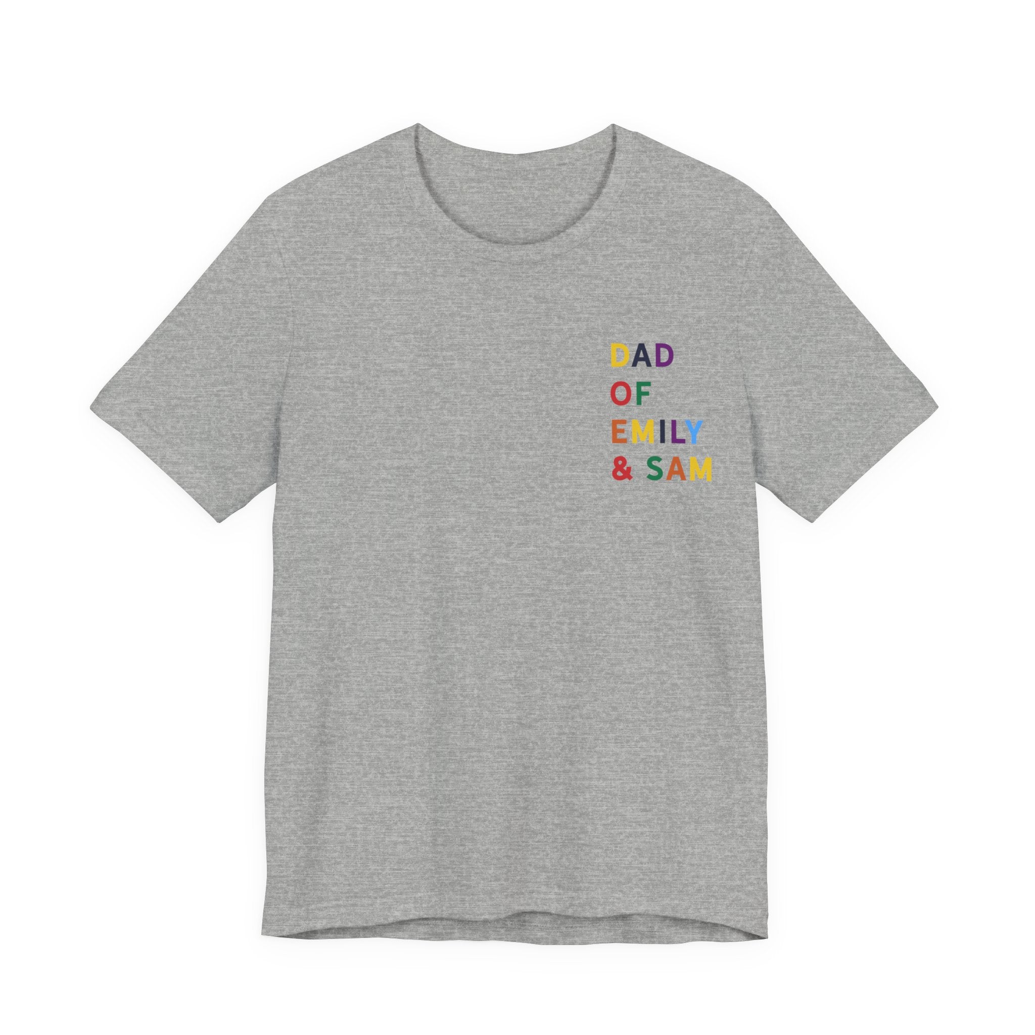 AUS - T-Shirt Dad of multicolored name daddy