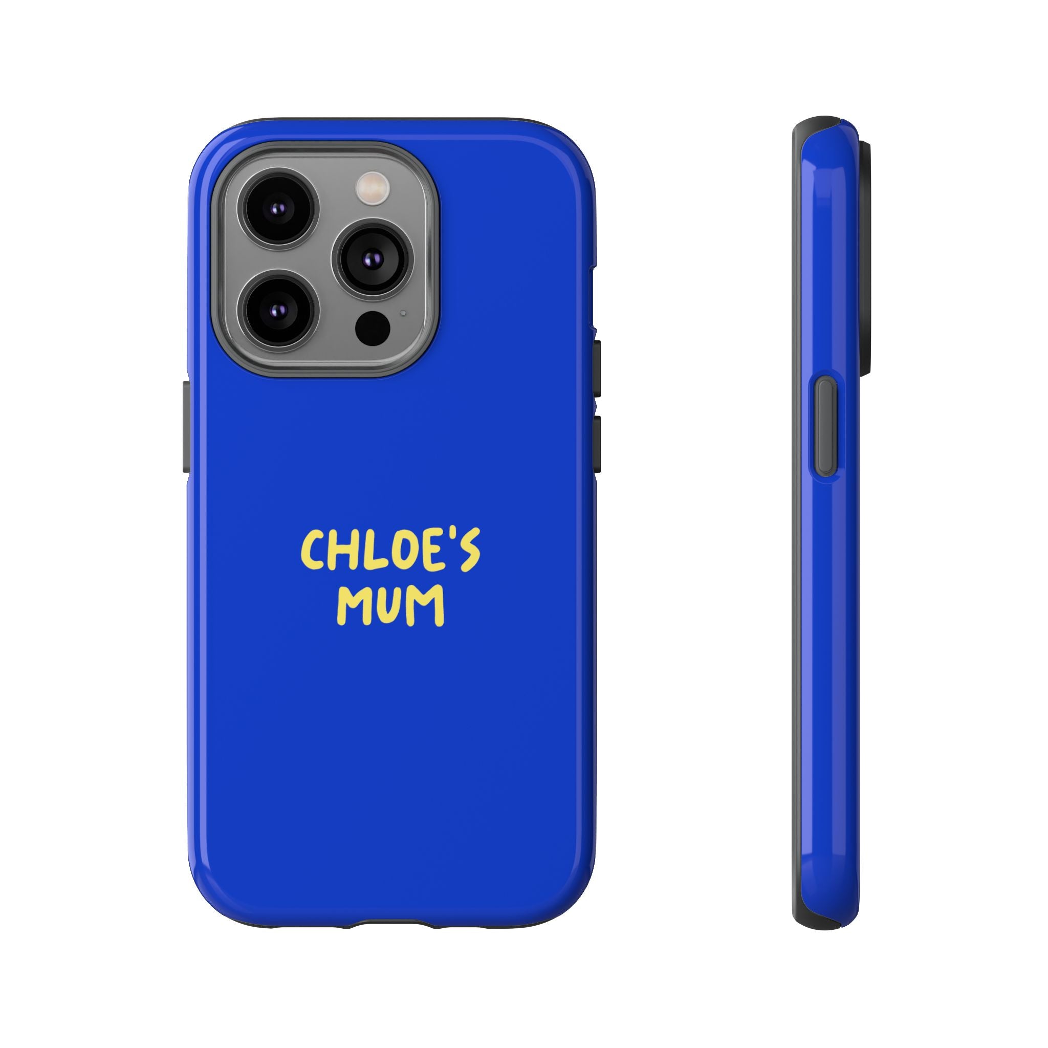 Phone Case Blue color with custom text