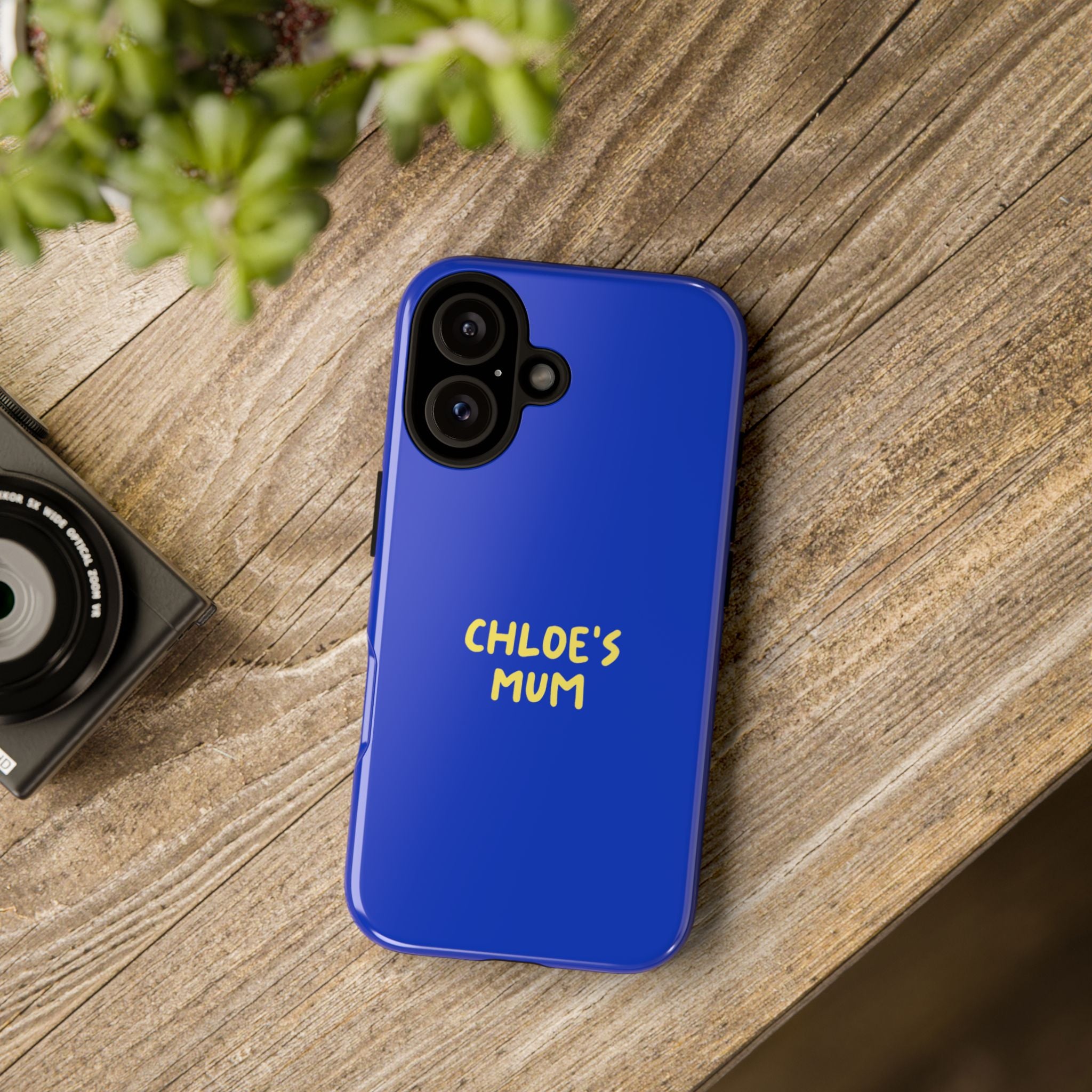 Phone Case Blue color with custom text