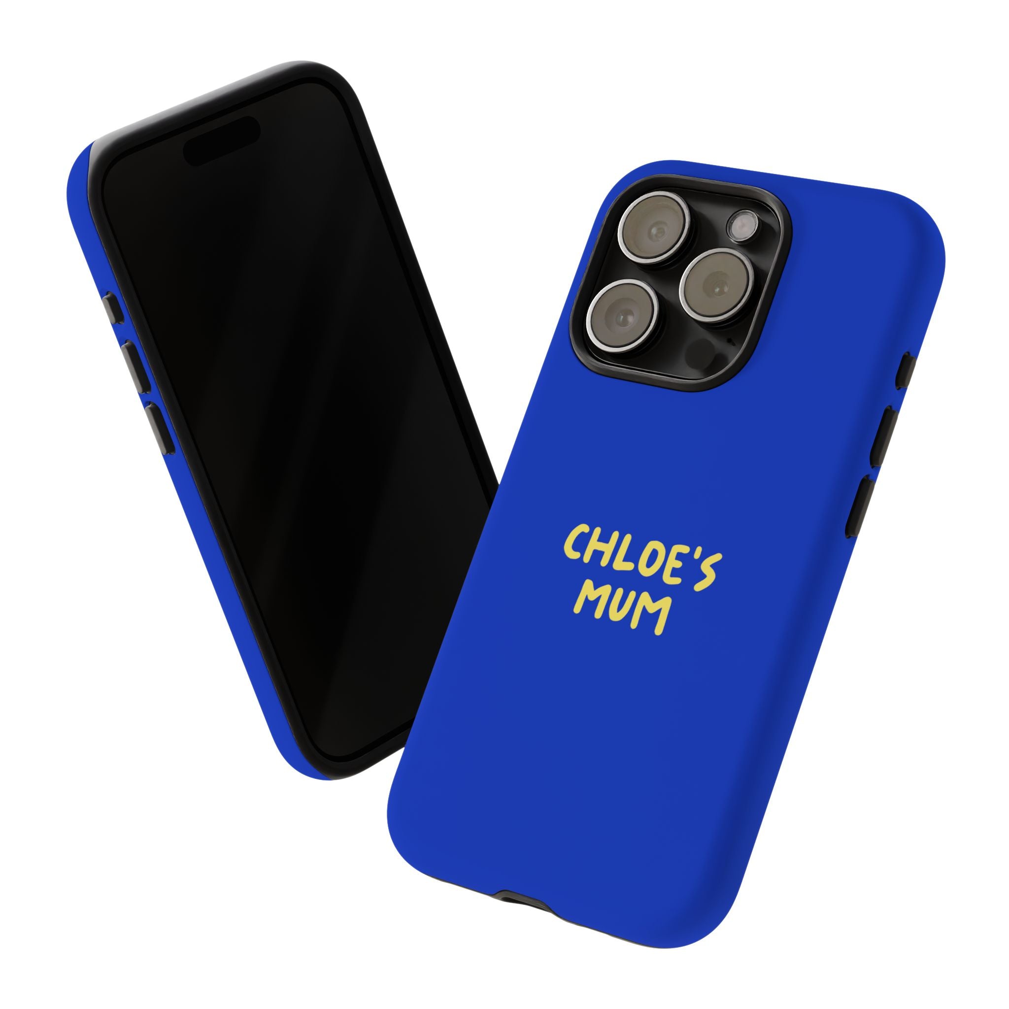 Phone Case Blue color with custom text
