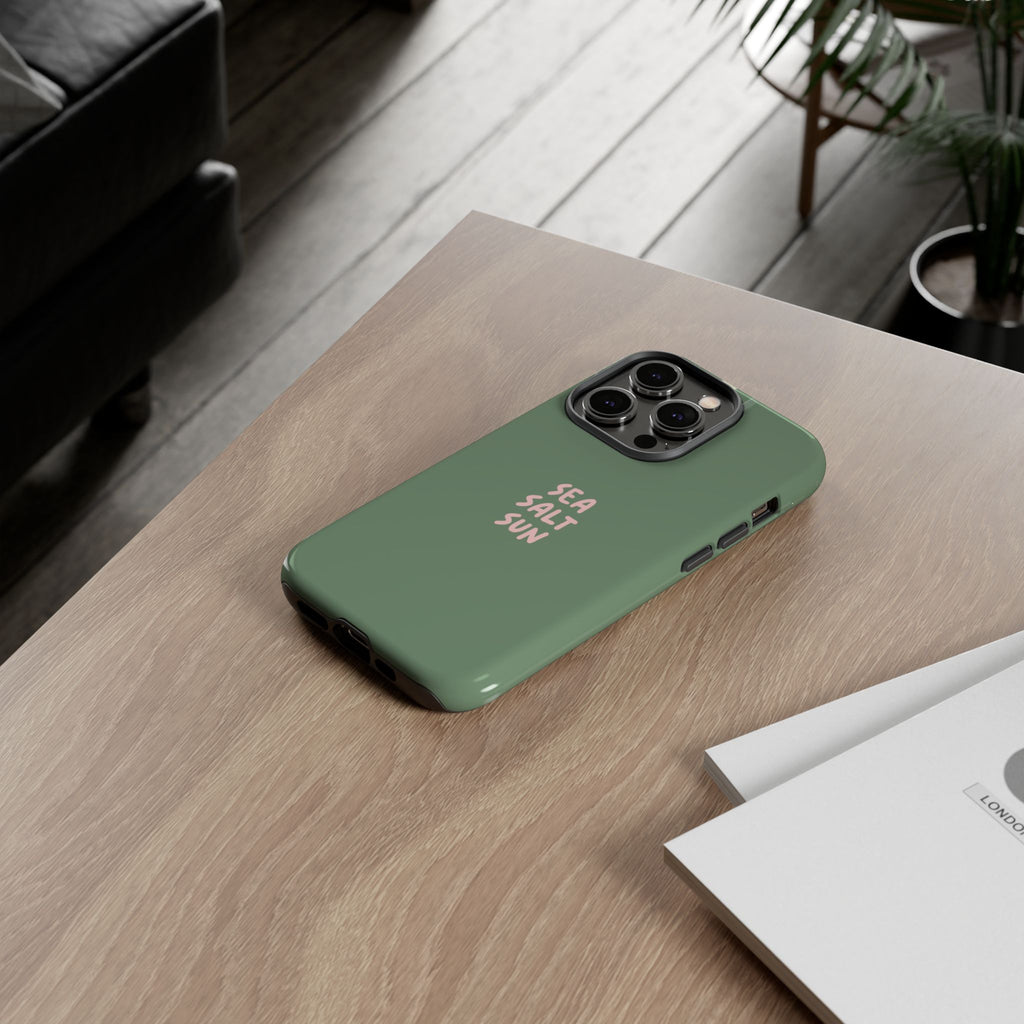 AUS - Phone Case Green color with custom text
