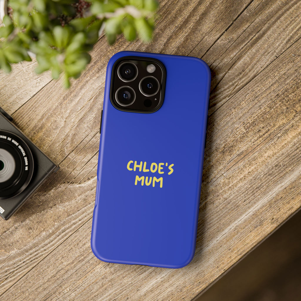 Phone Case Blue color with custom text