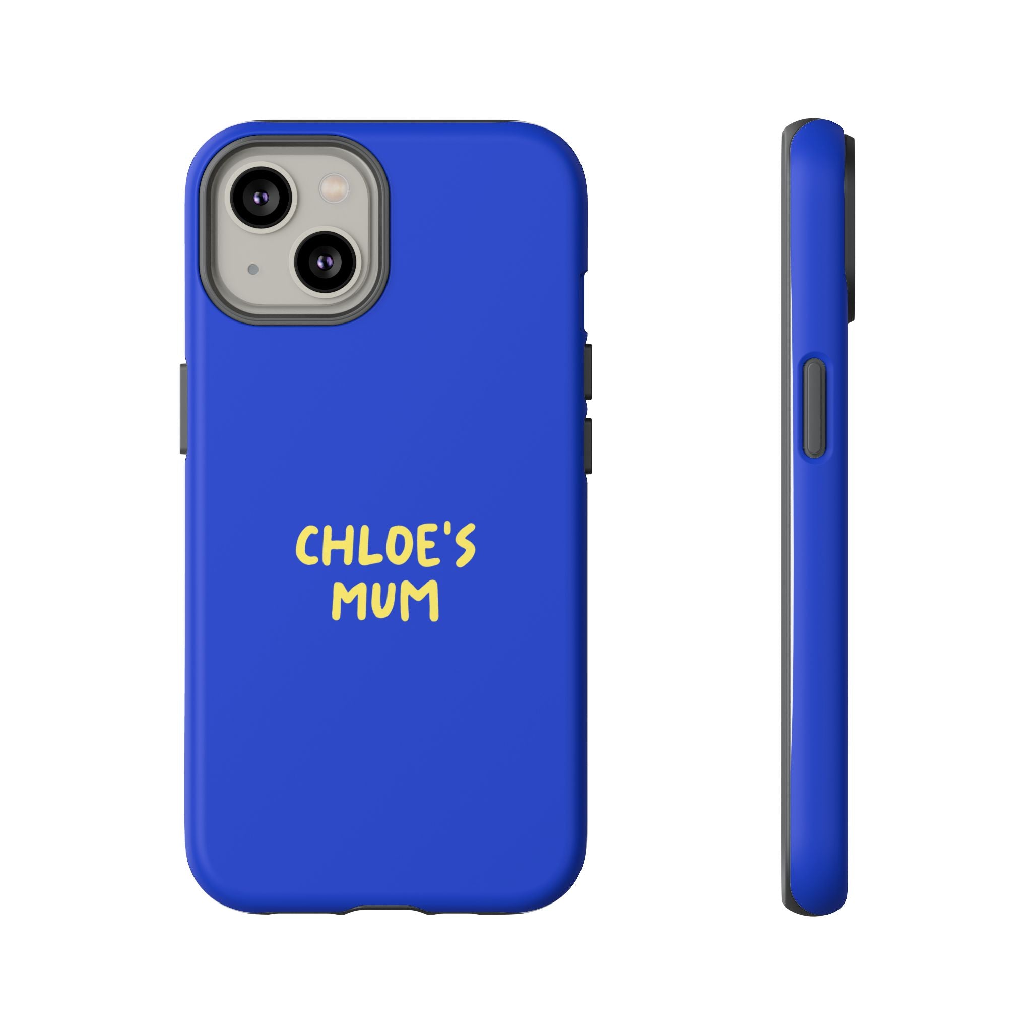 Phone Case Blue color with custom text