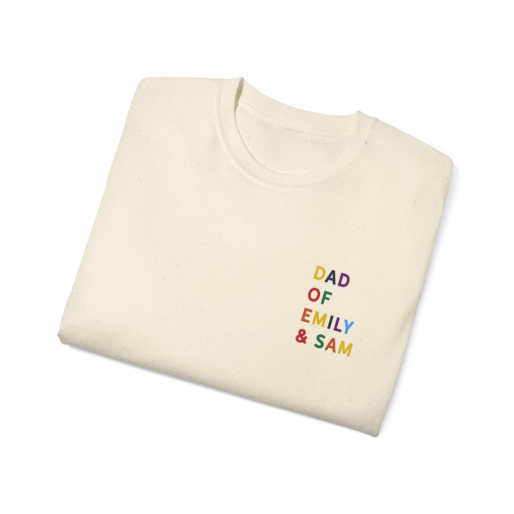 AUS - T-Shirt Dad of multicolored name daddy