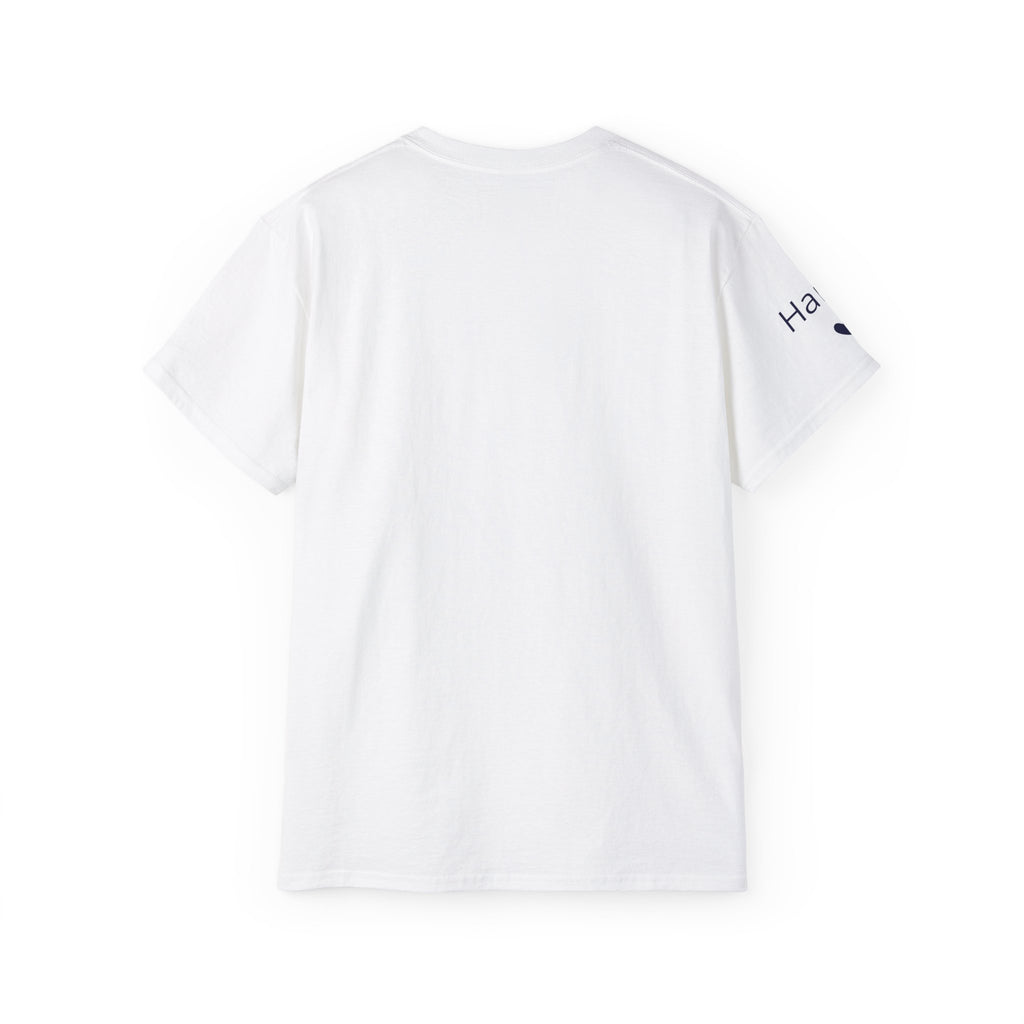 AUS - T-shirt Dad since date pinted on heart and first names on sleeve