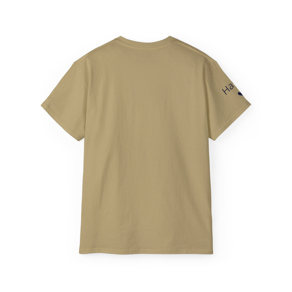 AUS - T-shirt Dad since date pinted on heart and first names on sleeve