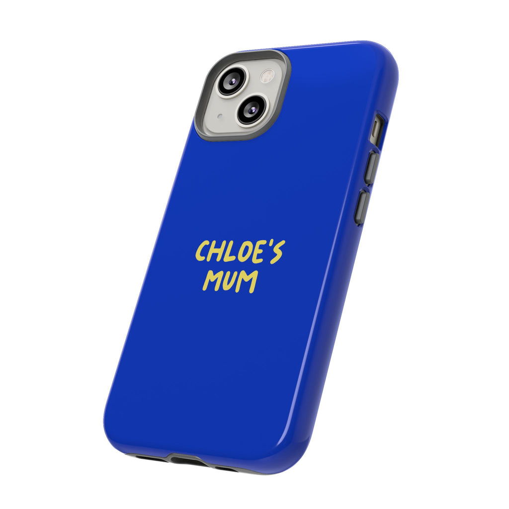 Phone Case Blue color with custom text
